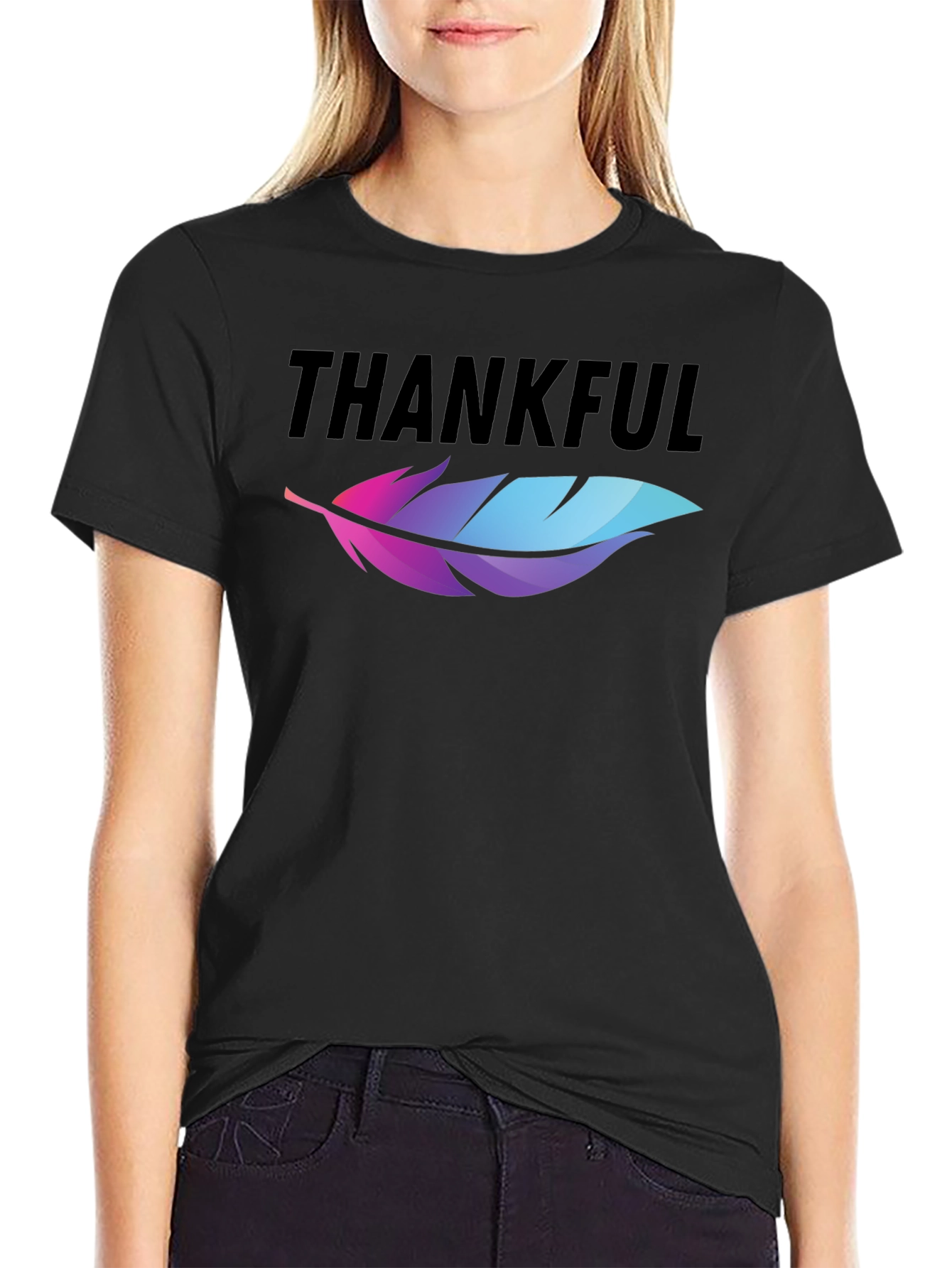 Thankful Feather Graphic Tee