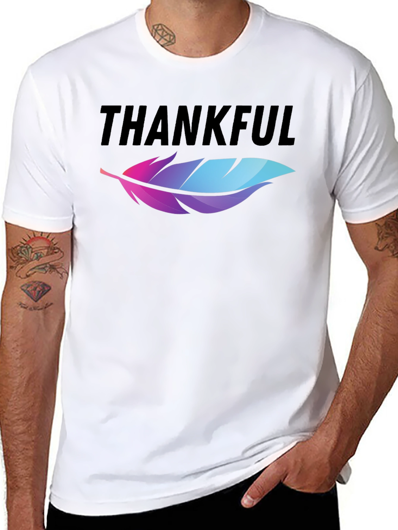 Thankful Feather Graphic Tee