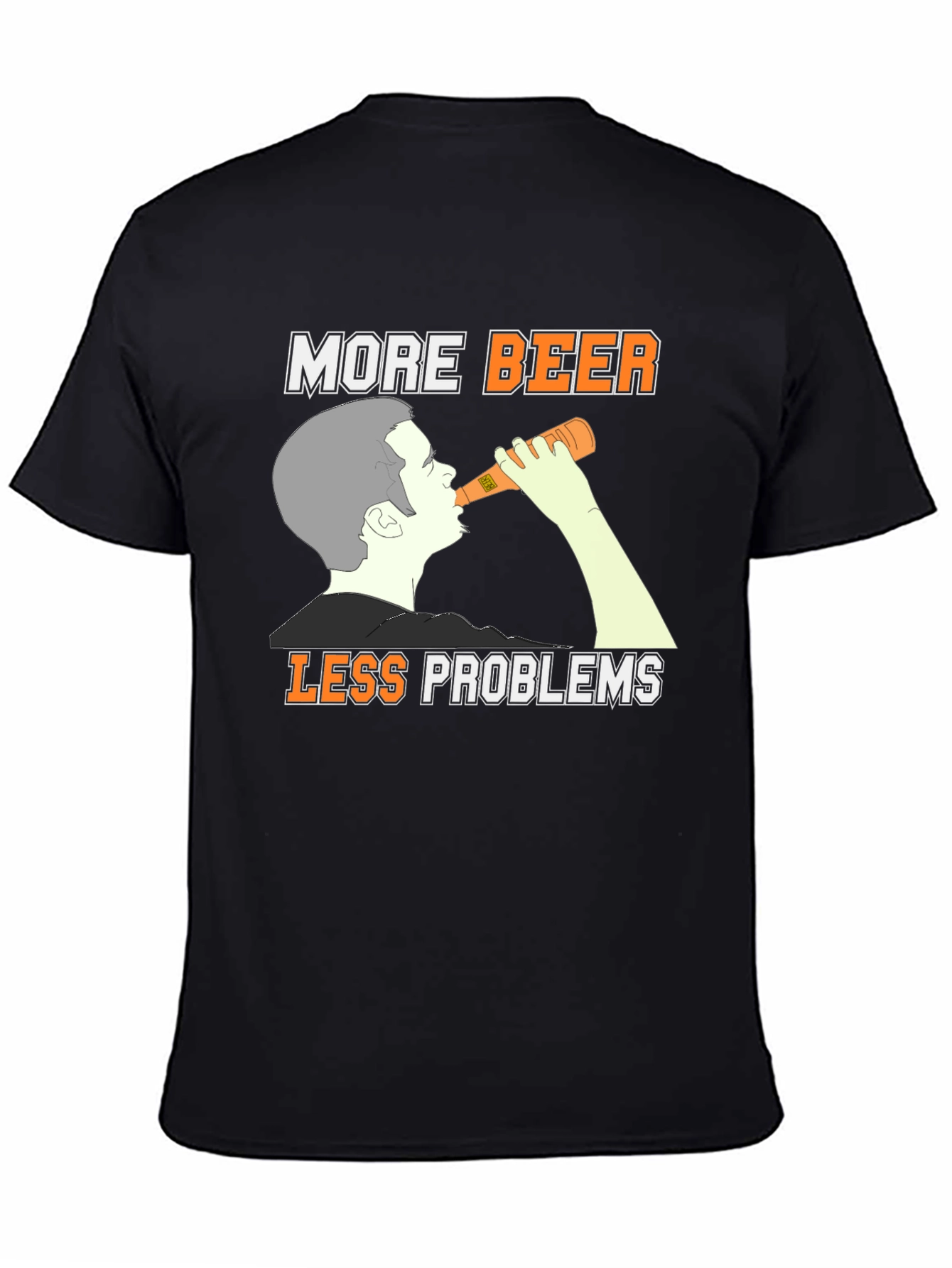 More Beer Less Problems Graphic Tee