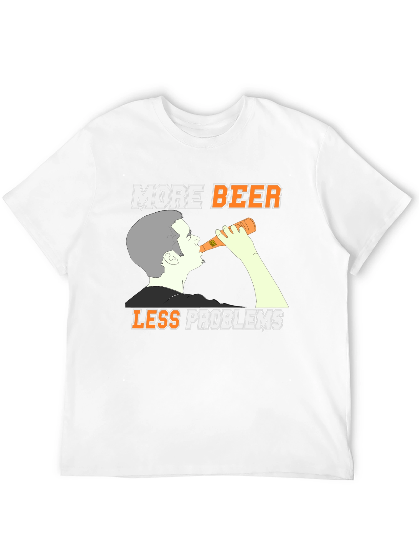 More Beer Less Problems Graphic Tee