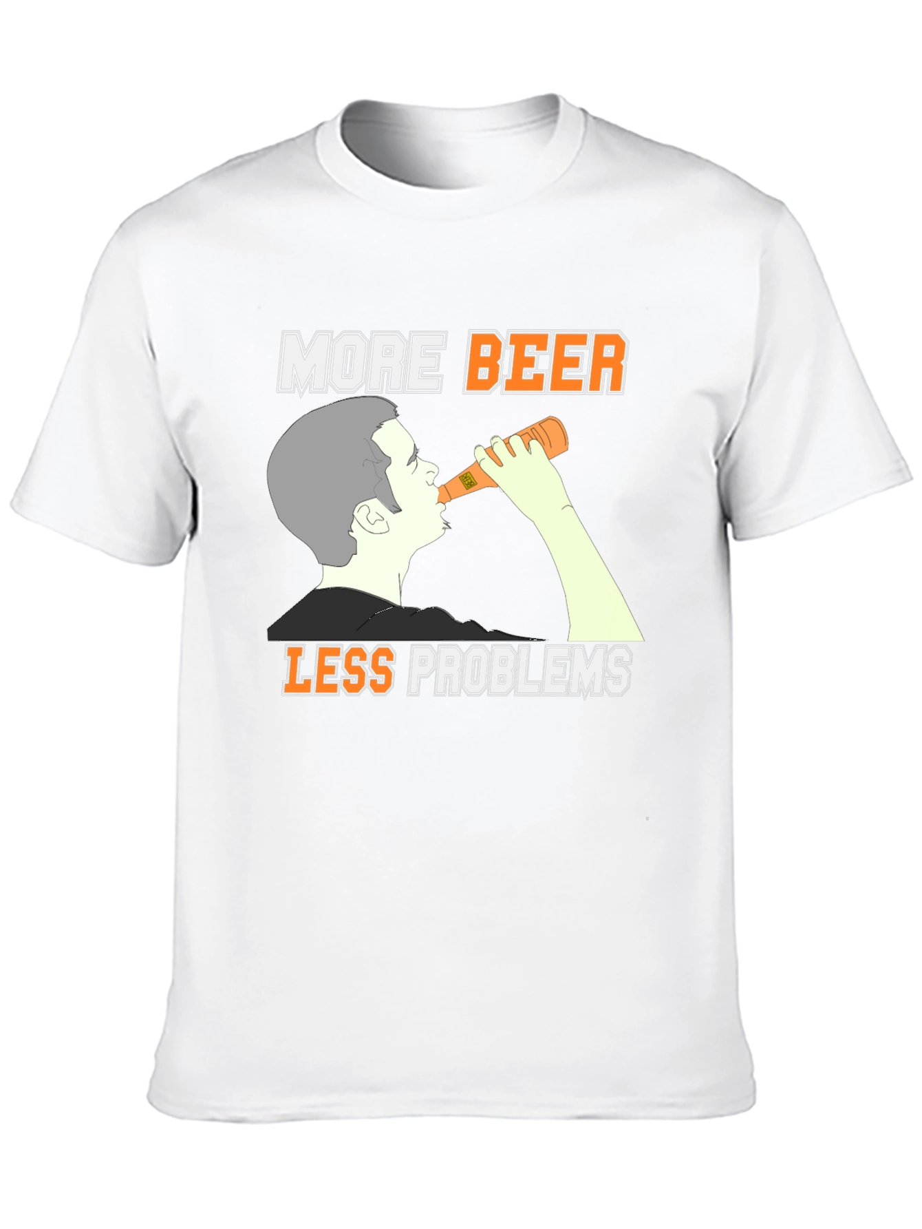 More Beer Less Problems Graphic Tee