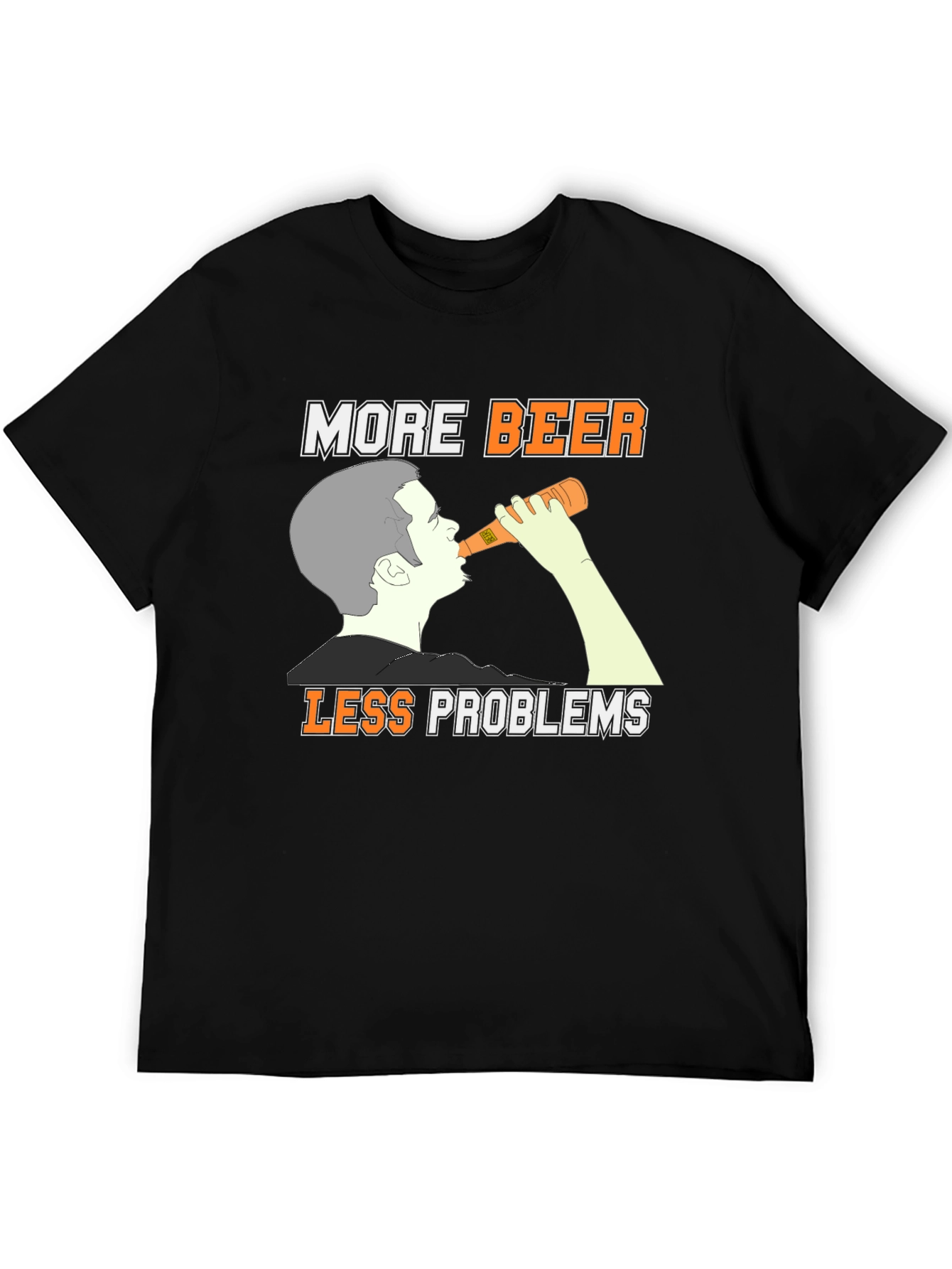More Beer Less Problems Graphic Tee