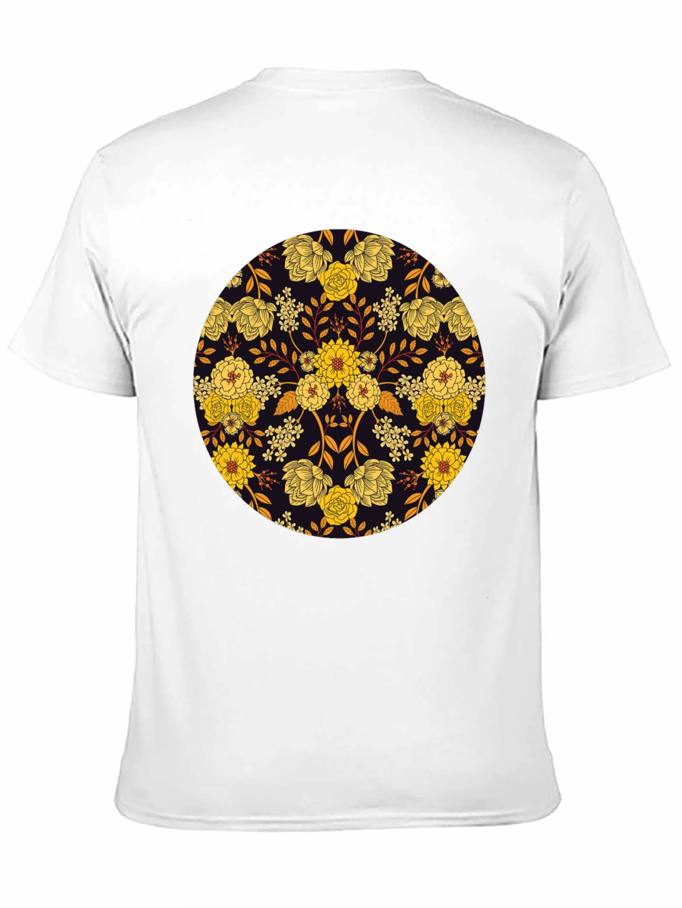 Floral Mandala Graphic Tee - Stylish Mens T-Shirt