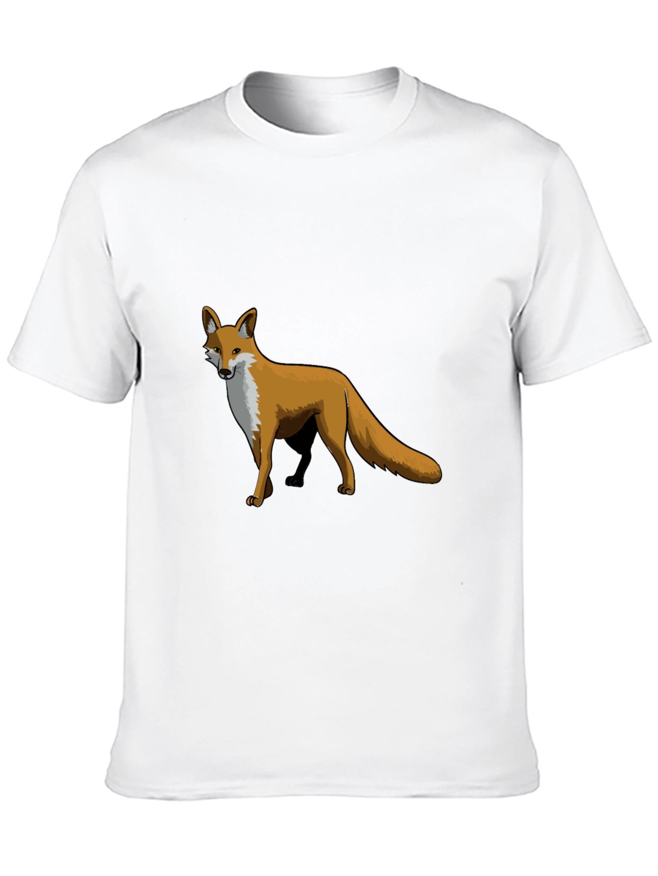 Mens Black Fox Graphic T-Shirt