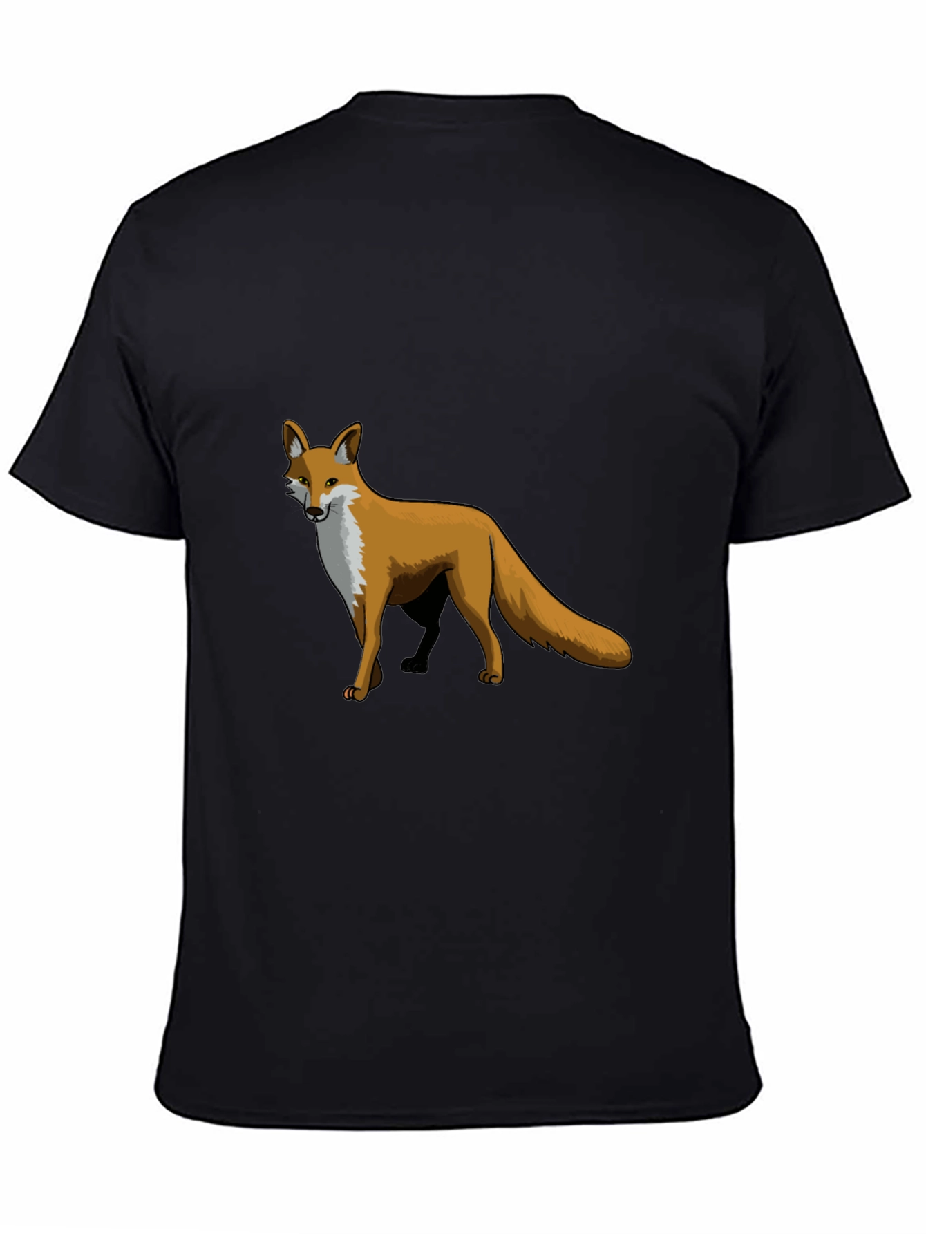 Mens Black Fox Graphic T-Shirt
