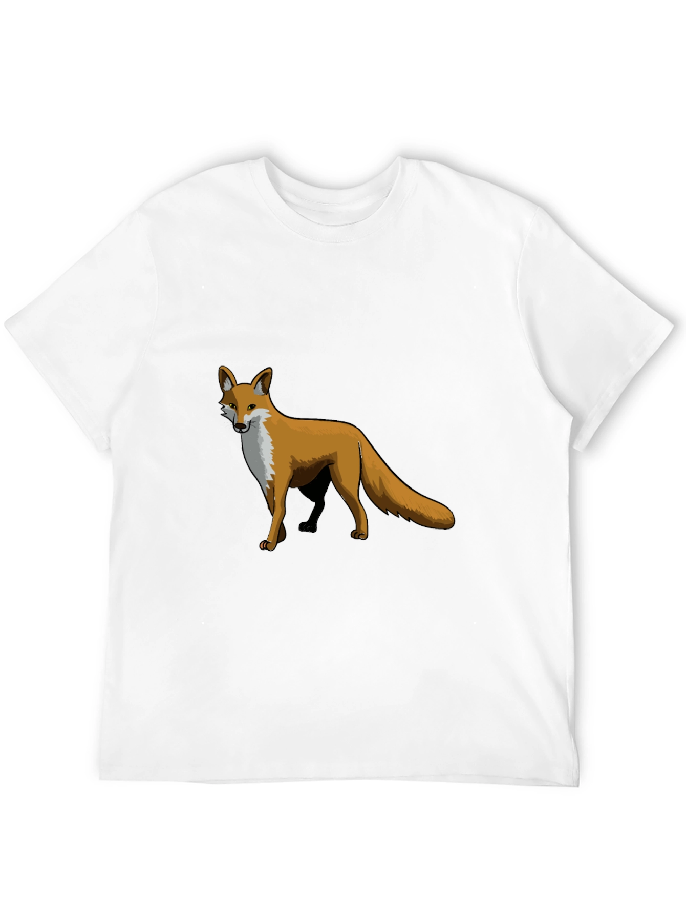 Mens Black Fox Graphic T-Shirt