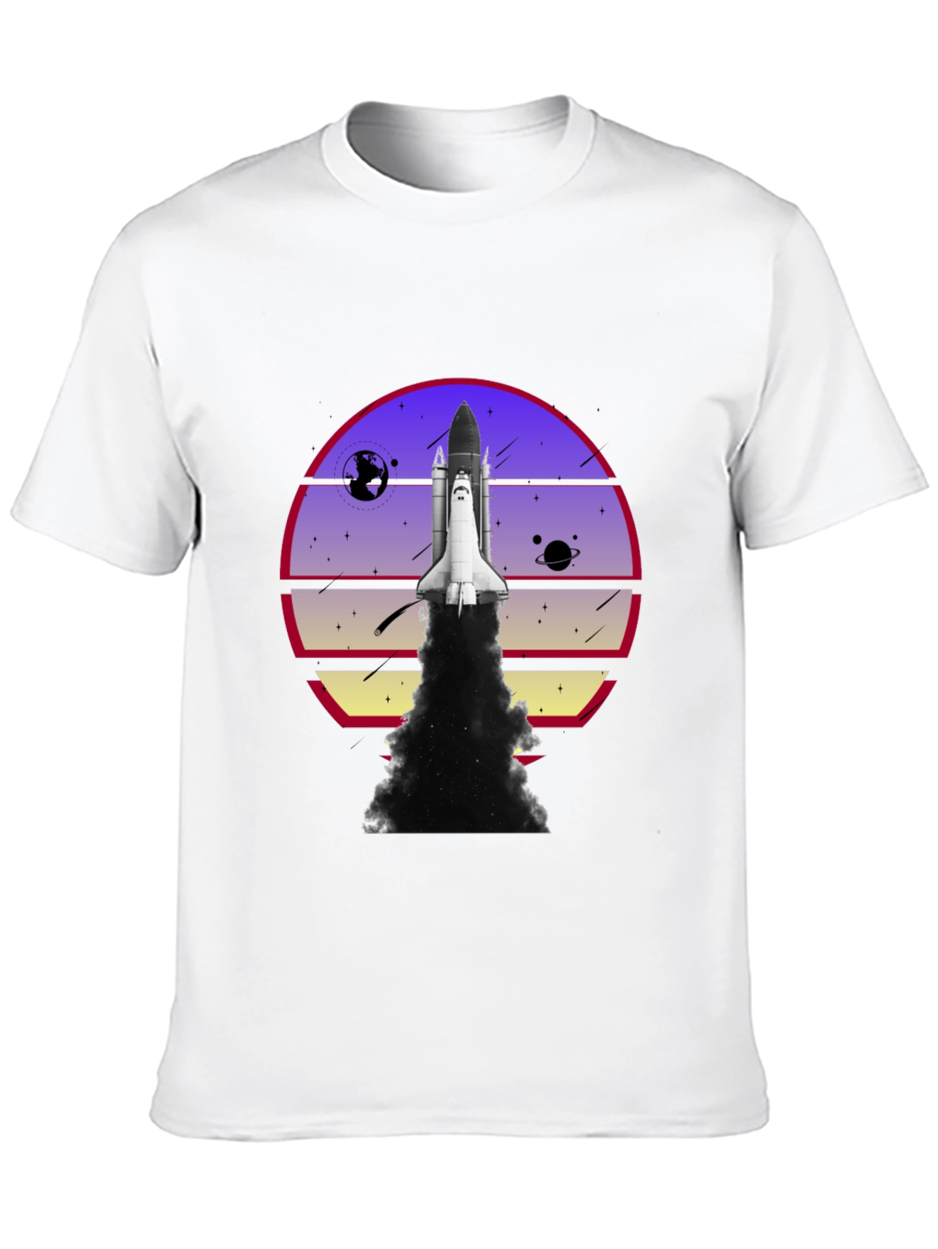 Space Shuttle Launch Graphic T-Shirt