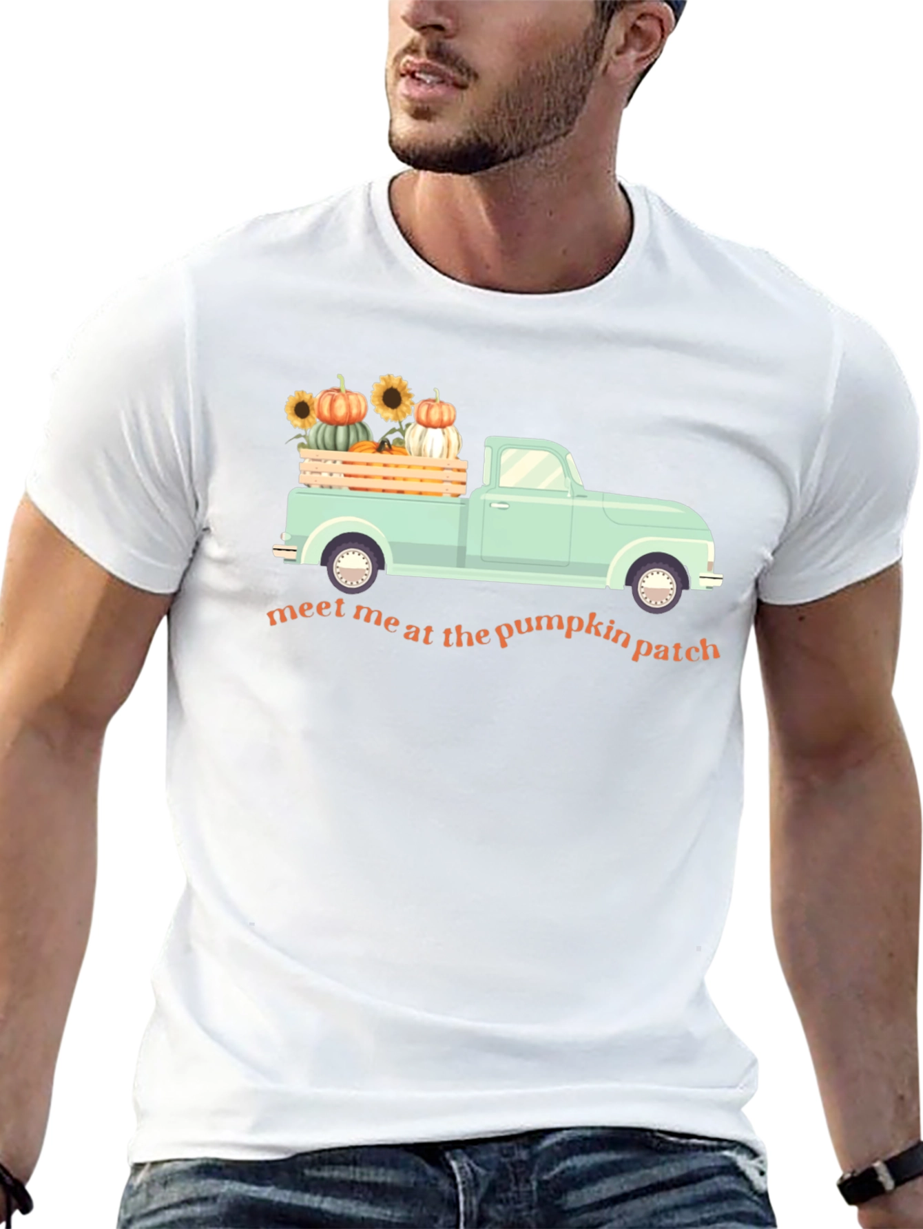Pumpkin Patch Truck T-Shirt Fall Harvest Graphic Tee