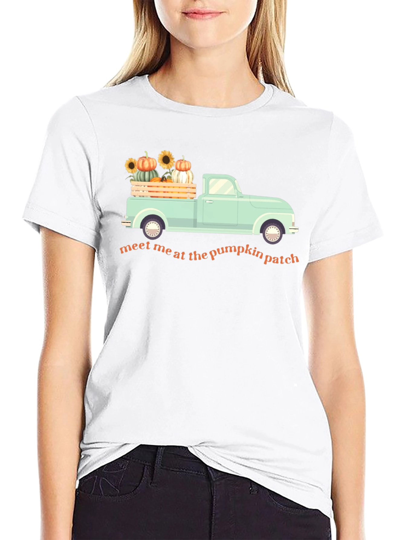 Pumpkin Patch Truck T-Shirt Fall Harvest Graphic Tee