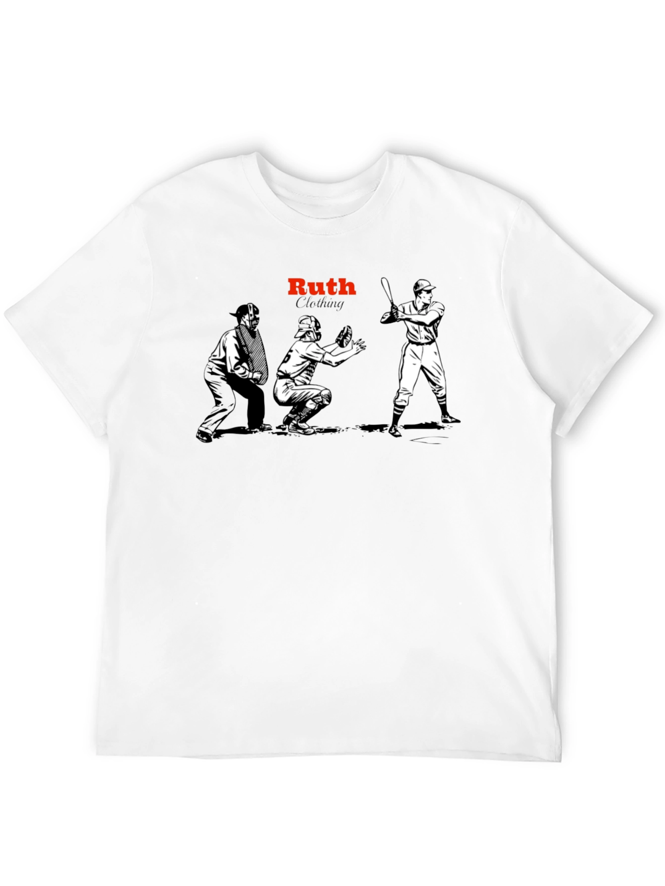Ruth Clothing Baseball Graphic Tee - Black