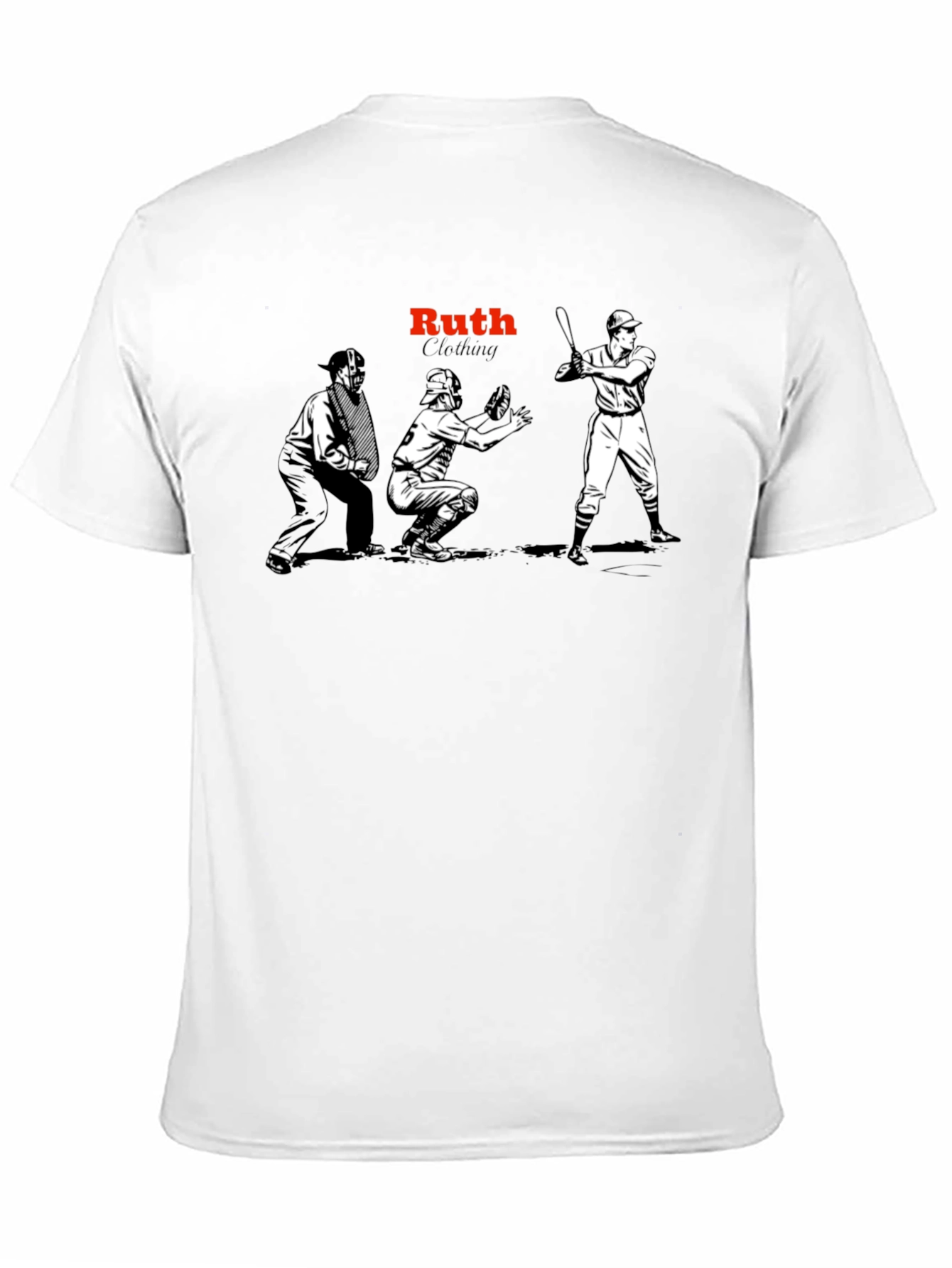 Ruth Clothing Baseball Graphic Tee - Black