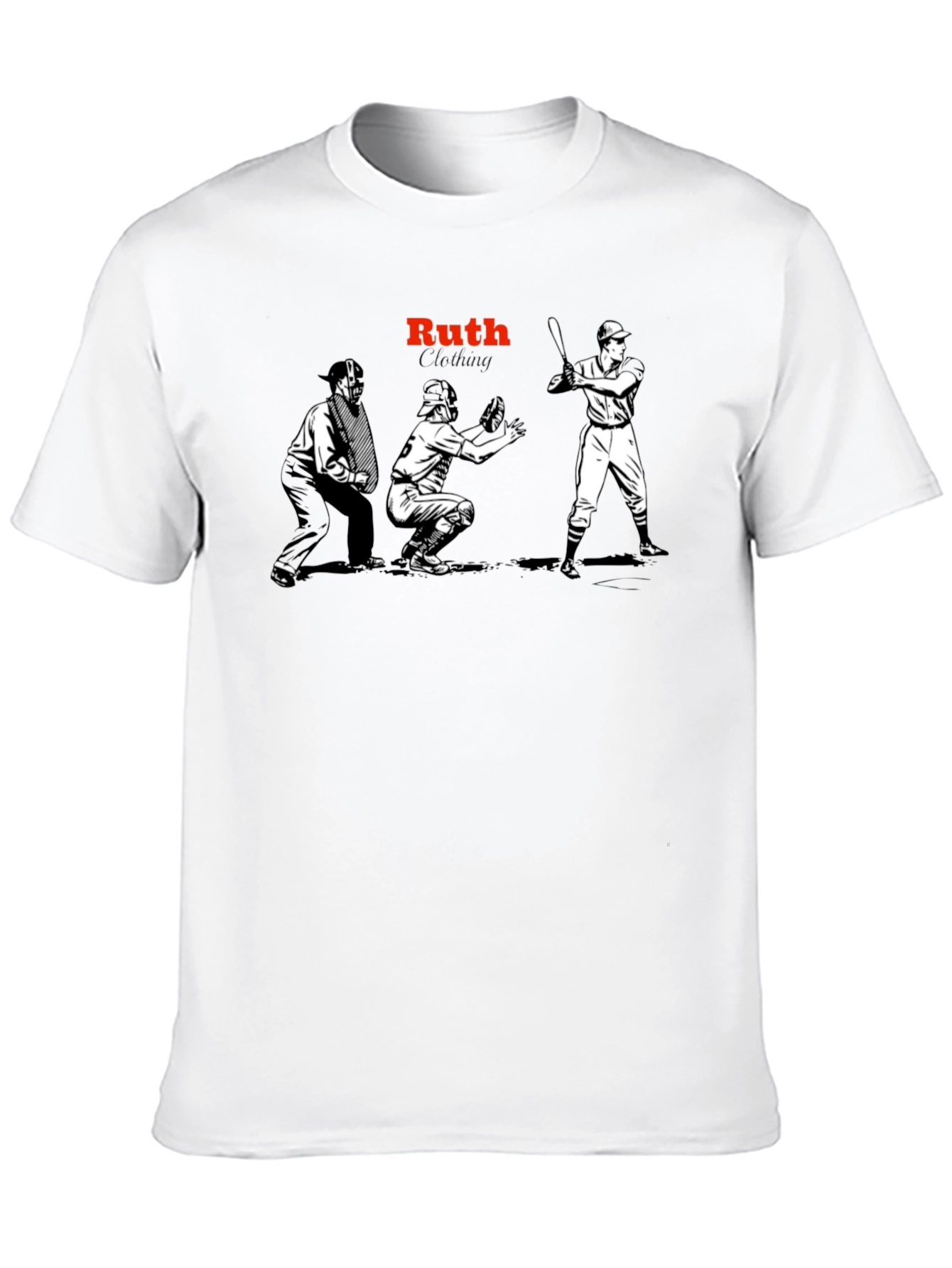 Ruth Clothing Baseball Graphic Tee - Black