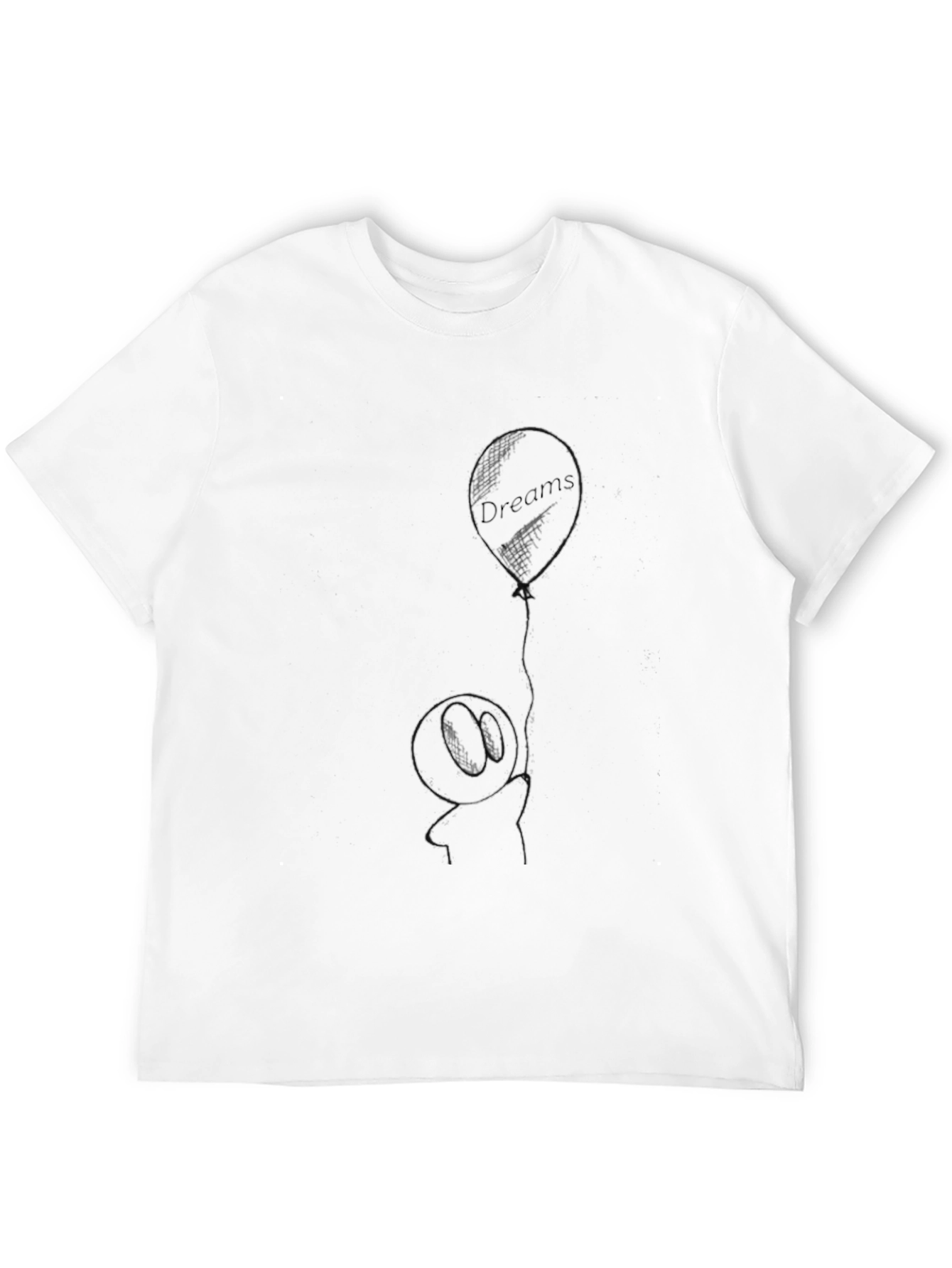 Dreams Balloon Graphic Tee - Black