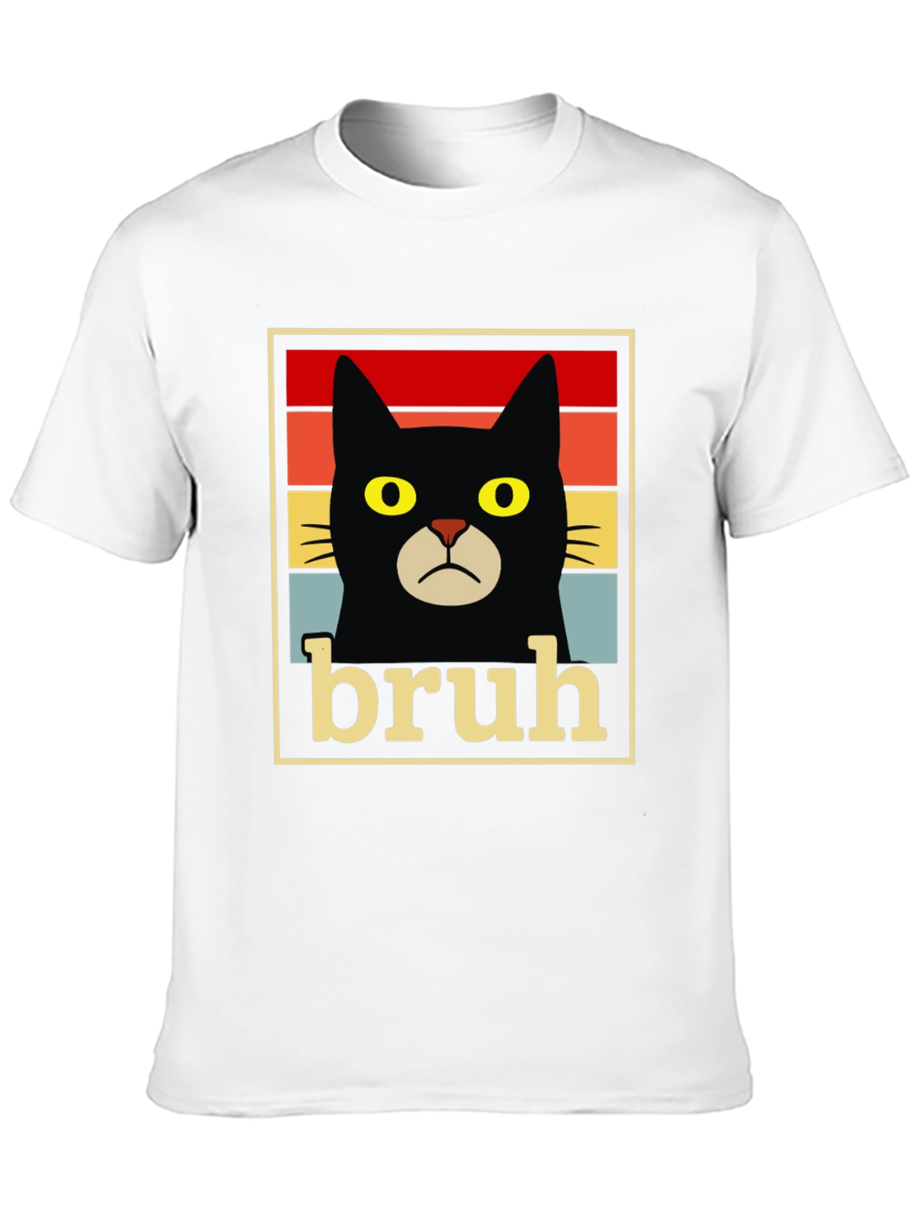 Bruh Cat T-Shirt - Funny Graphic Tee