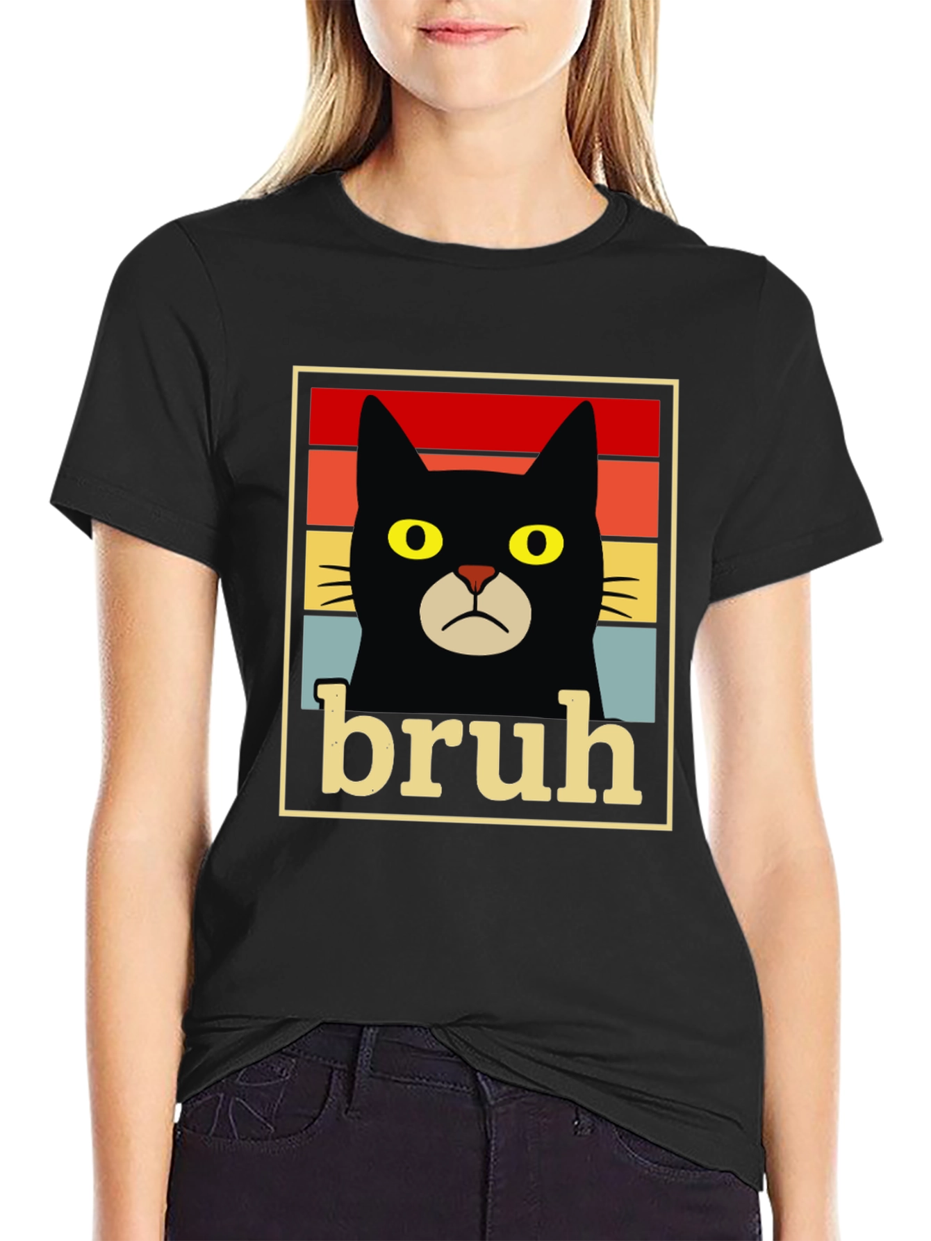 Bruh Cat T-Shirt - Funny Graphic Tee