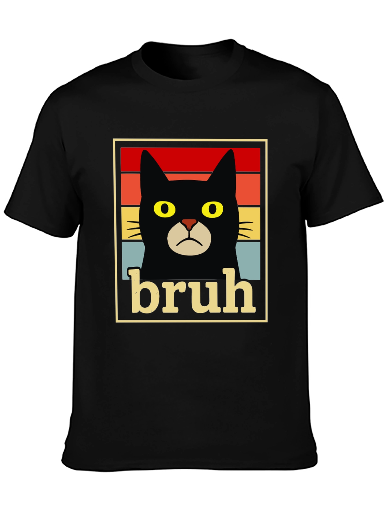 Bruh Cat T-Shirt - Funny Graphic Tee