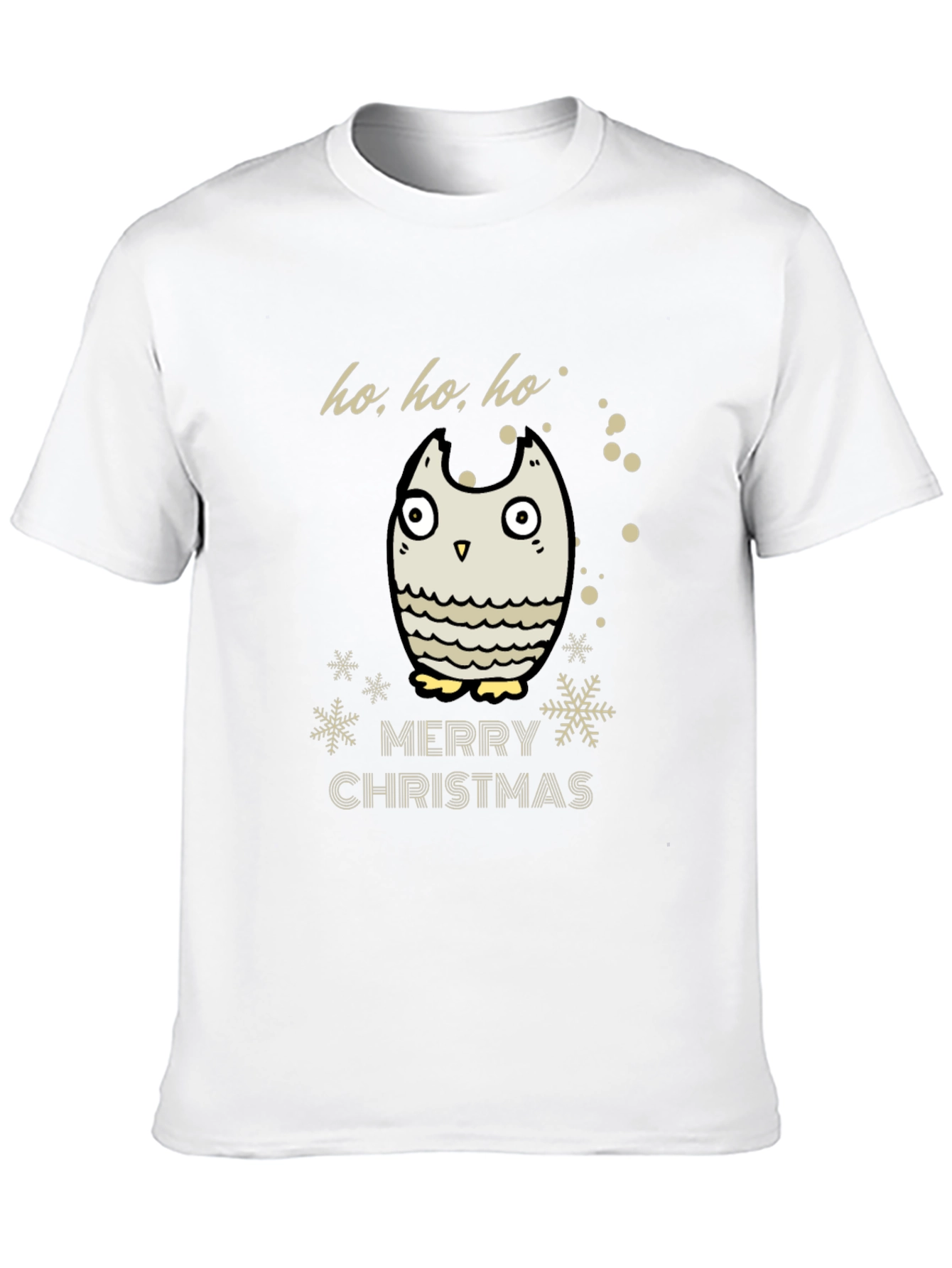Merry Christmas Owl T-Shirt - Holiday Cheer