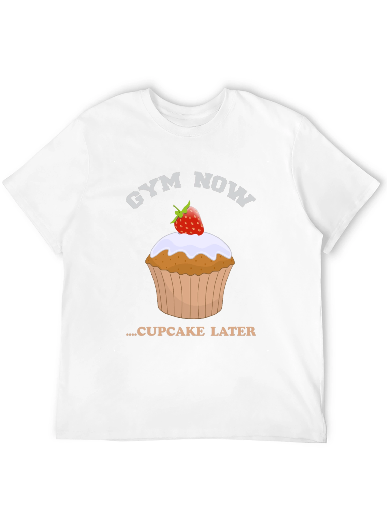 Gym Now Cupcake Later Graphic Tee
