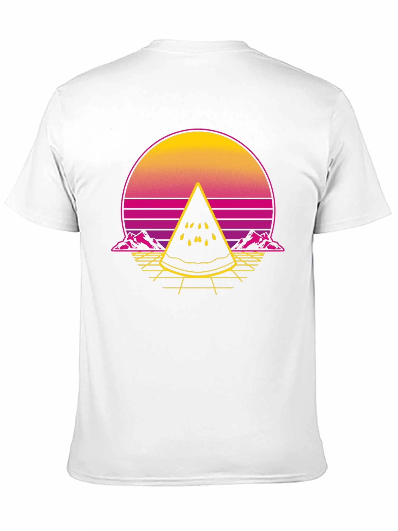 Retro Sunset Watermelon Slice T-Shirt