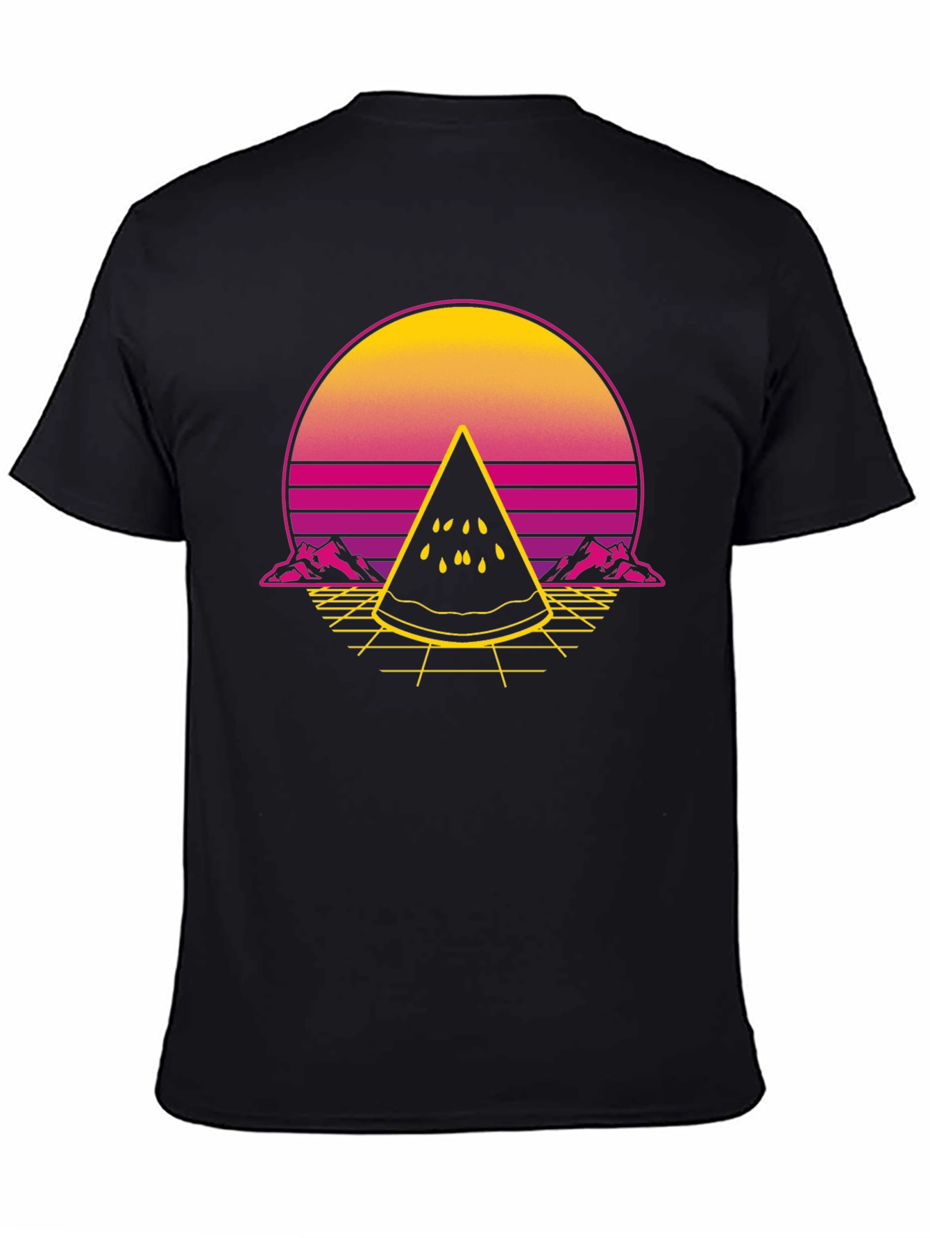 Retro Sunset Watermelon Slice T-Shirt
