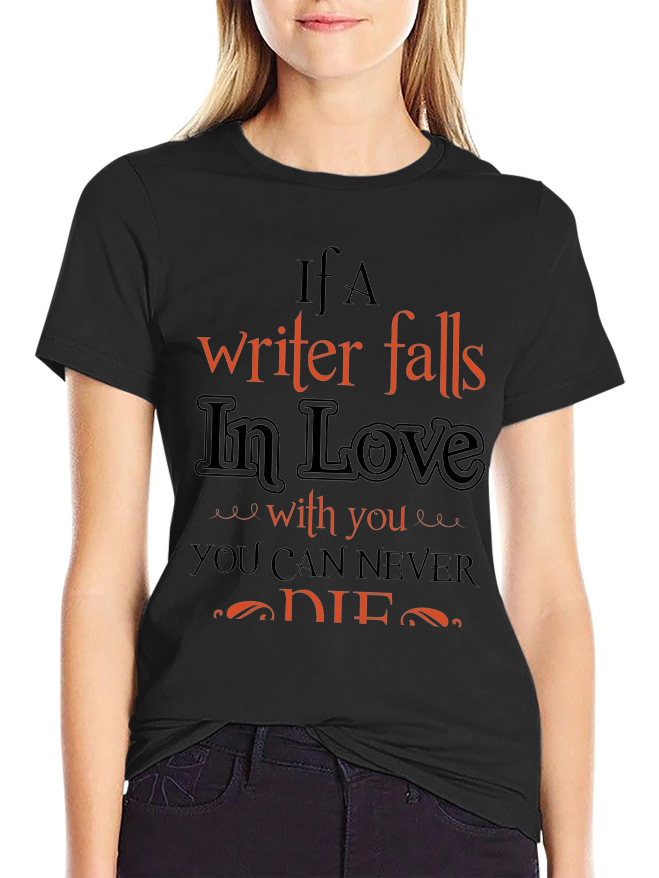Writers Love Black Graphic Tee