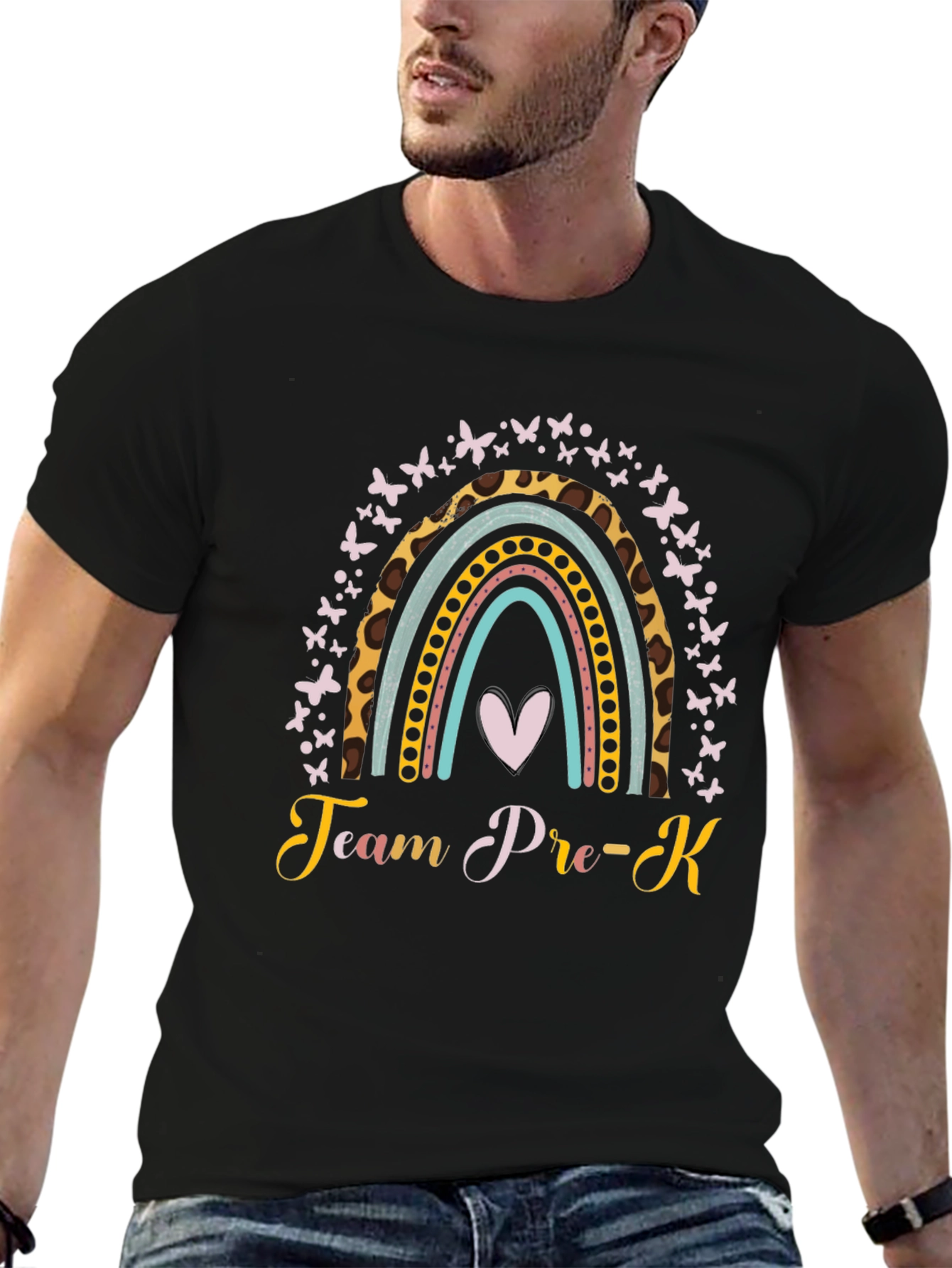 Team Pre-K Rainbow Butterfly T-Shirt