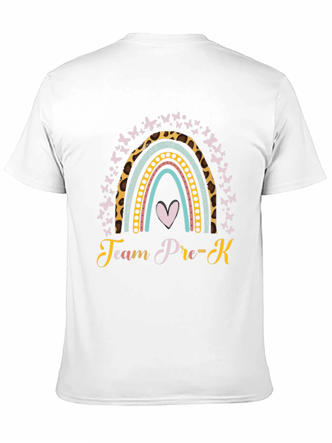 Team Pre-K Rainbow Butterfly T-Shirt