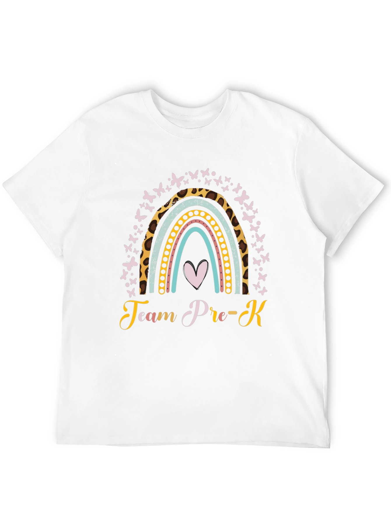 Team Pre-K Rainbow Butterfly T-Shirt