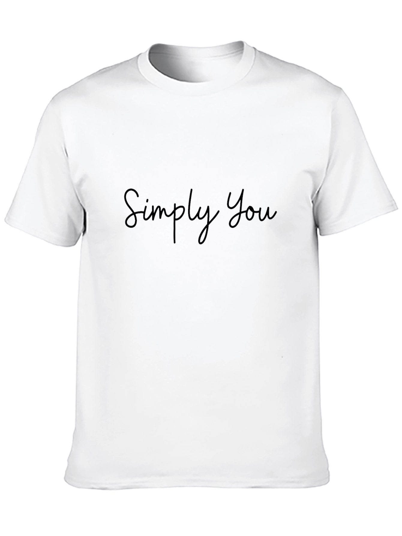 Simply You Black T-Shirt - Stylish Casual Wear