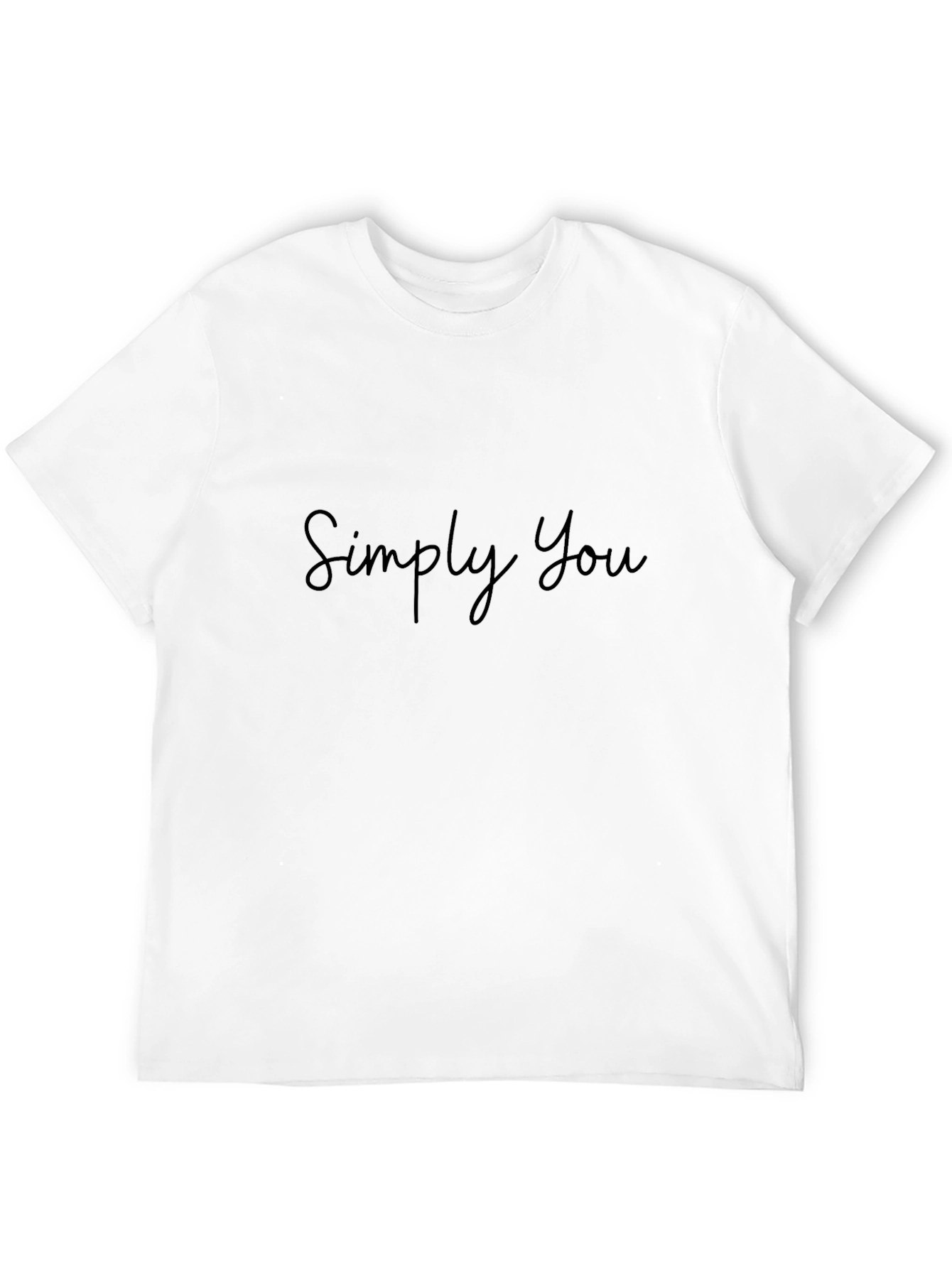 Simply You Black T-Shirt - Stylish Casual Wear