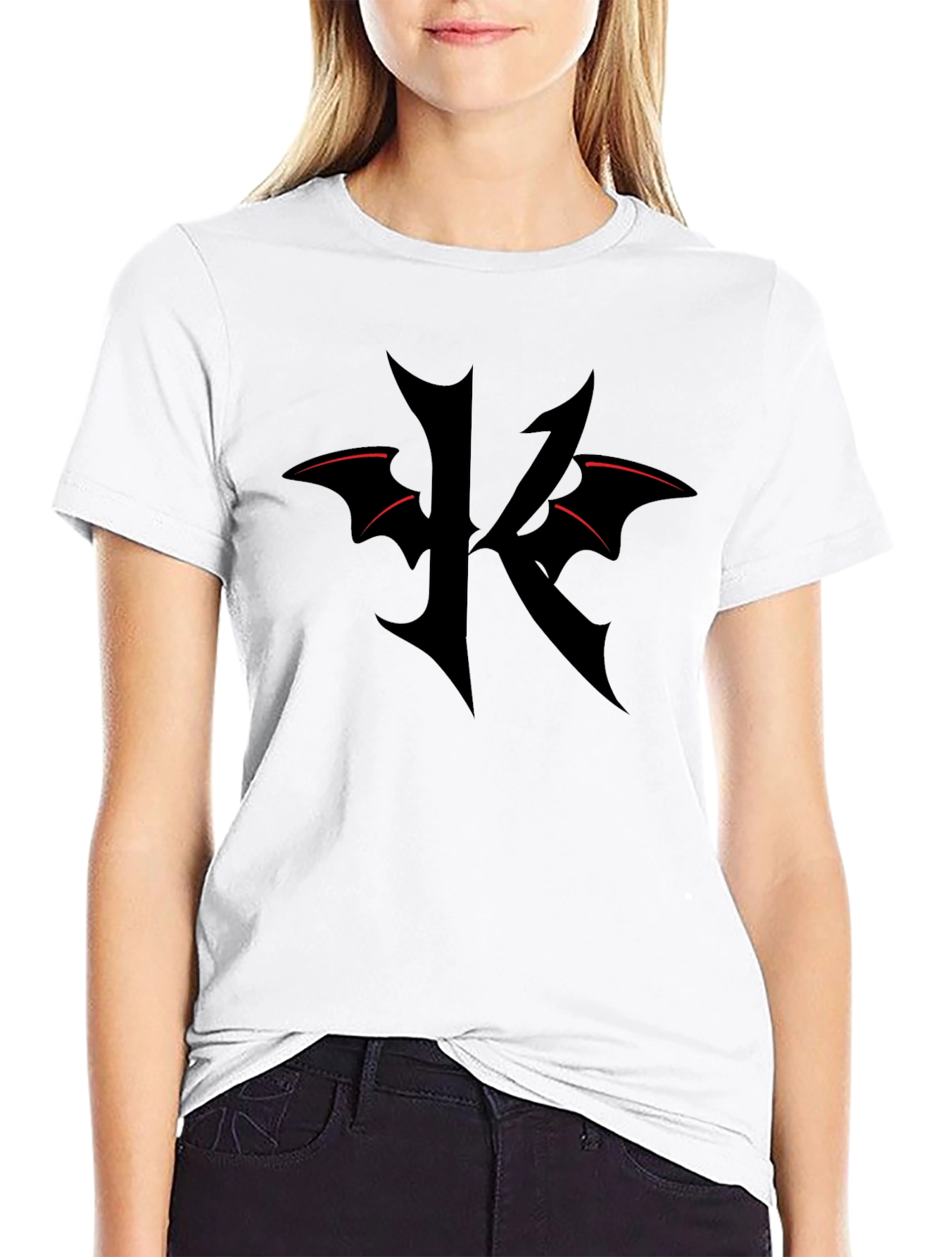 Gothic K T-Shirt - Edgy Dark Style