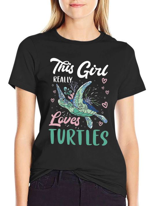 This Girl Loves Turtles Graphic Tee