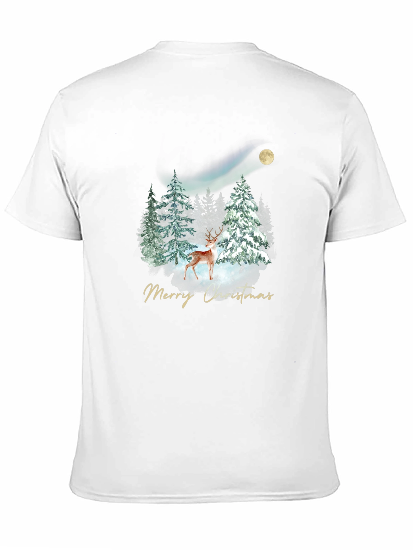 Festive Christmas Deer Graphic Tee