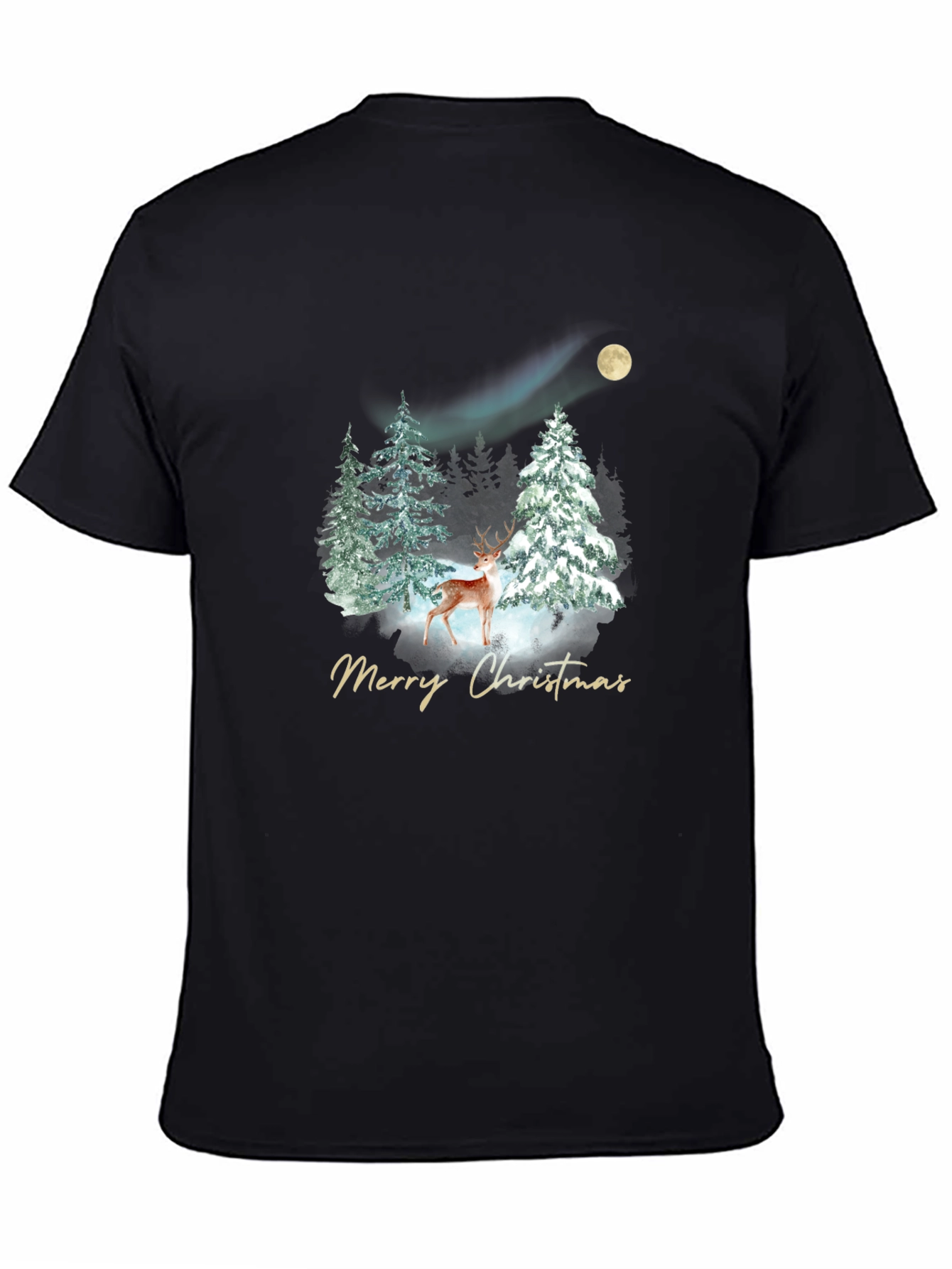 Festive Christmas Deer Graphic Tee