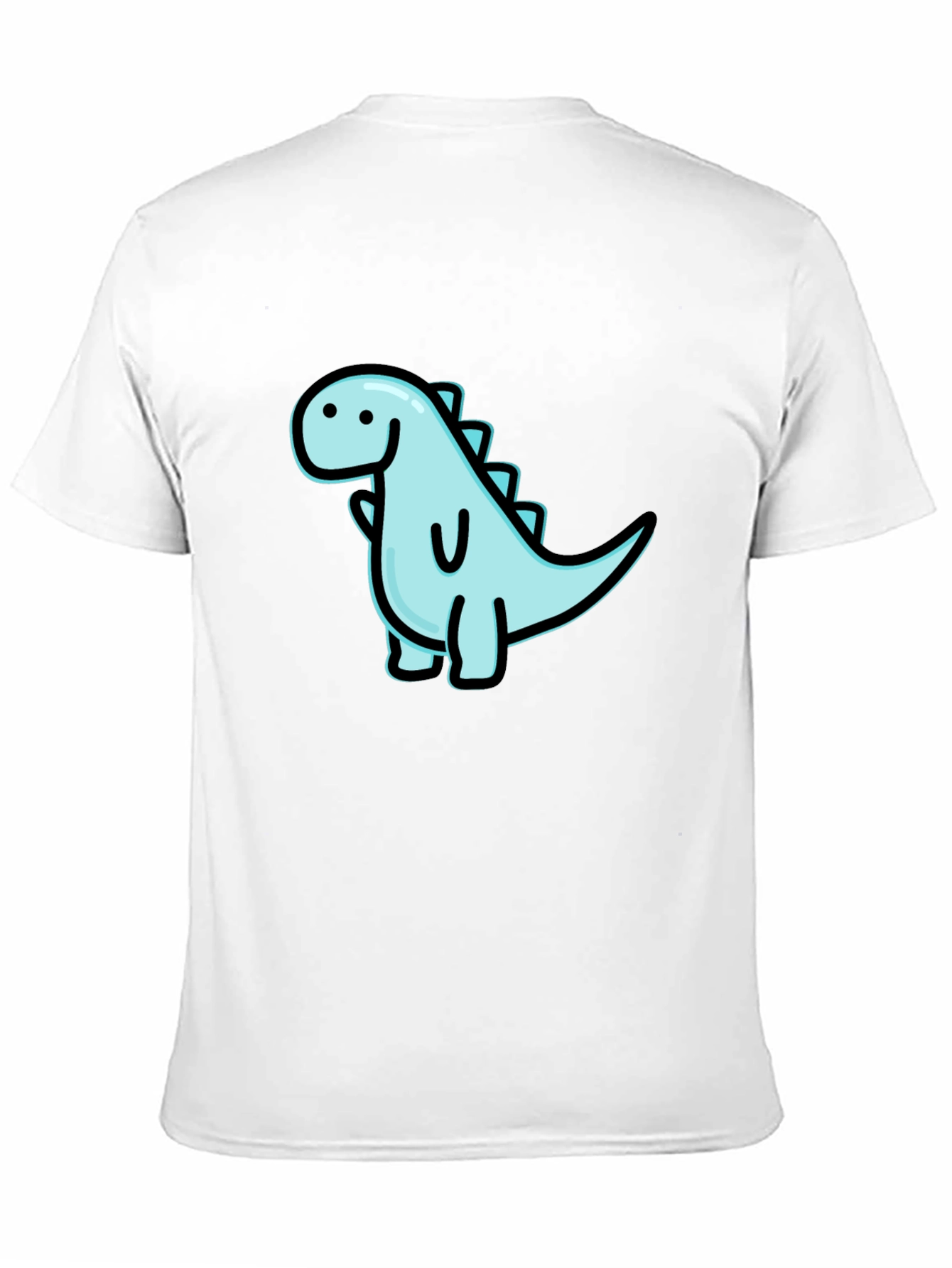 Cute Dinosaur Graphic Black T-Shirt