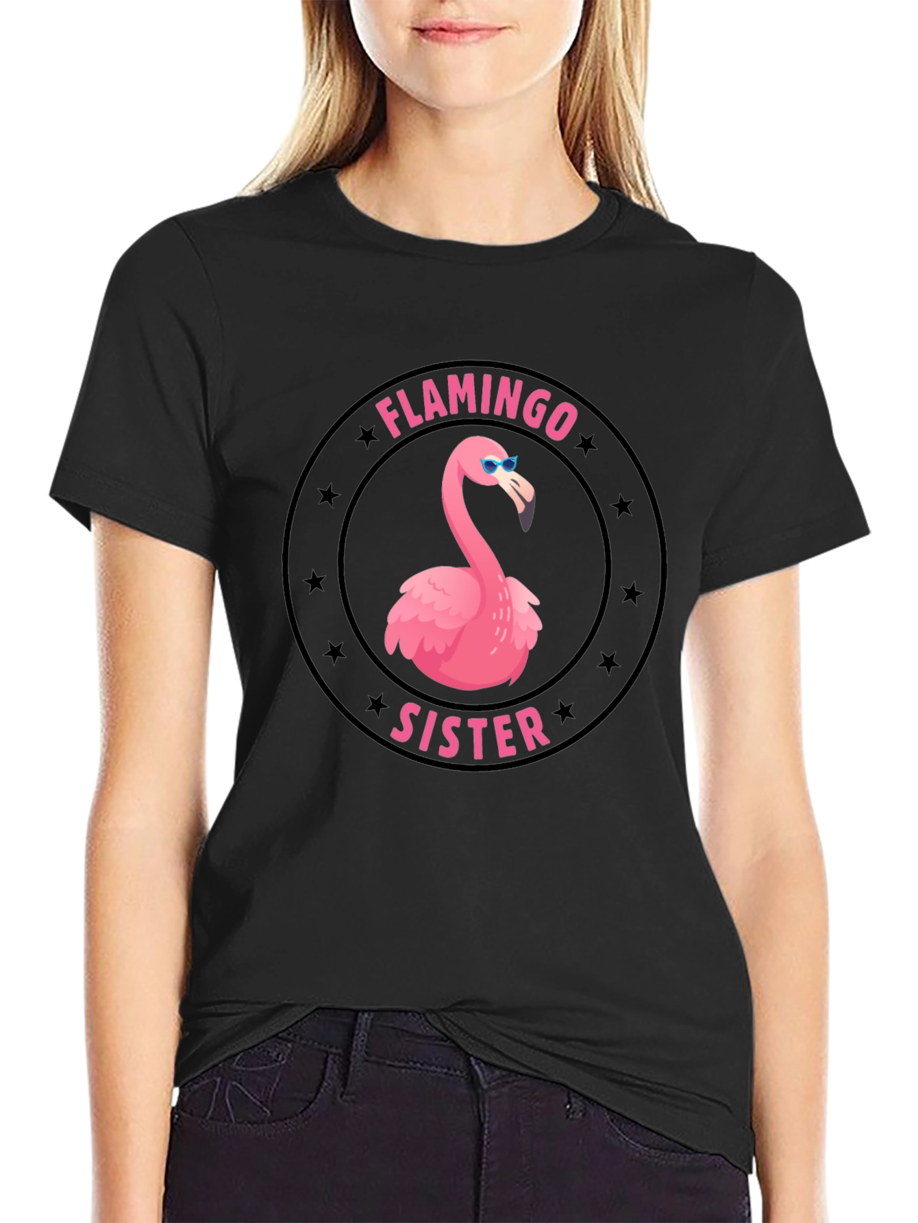Flamingo Sister Graphic T-Shirt