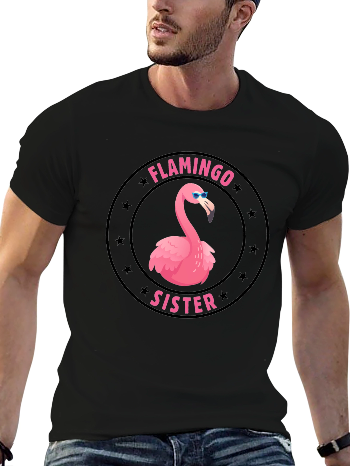 Flamingo Sister Graphic T-Shirt