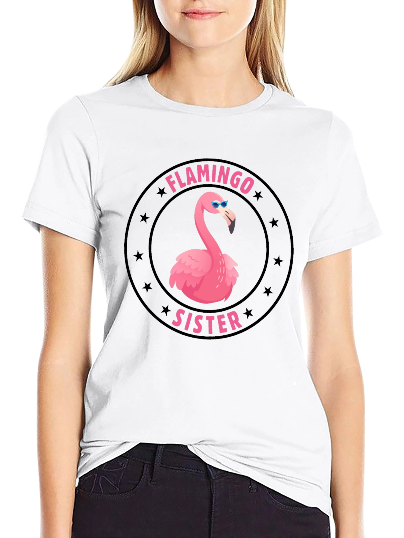 Flamingo Sister Graphic T-Shirt