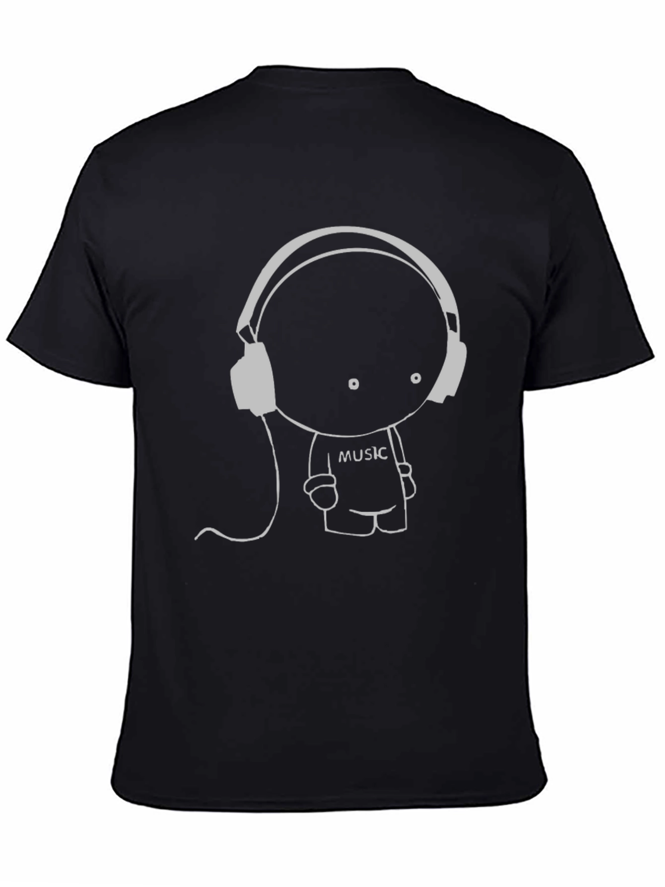 Music Lover Graphic Tee - Black