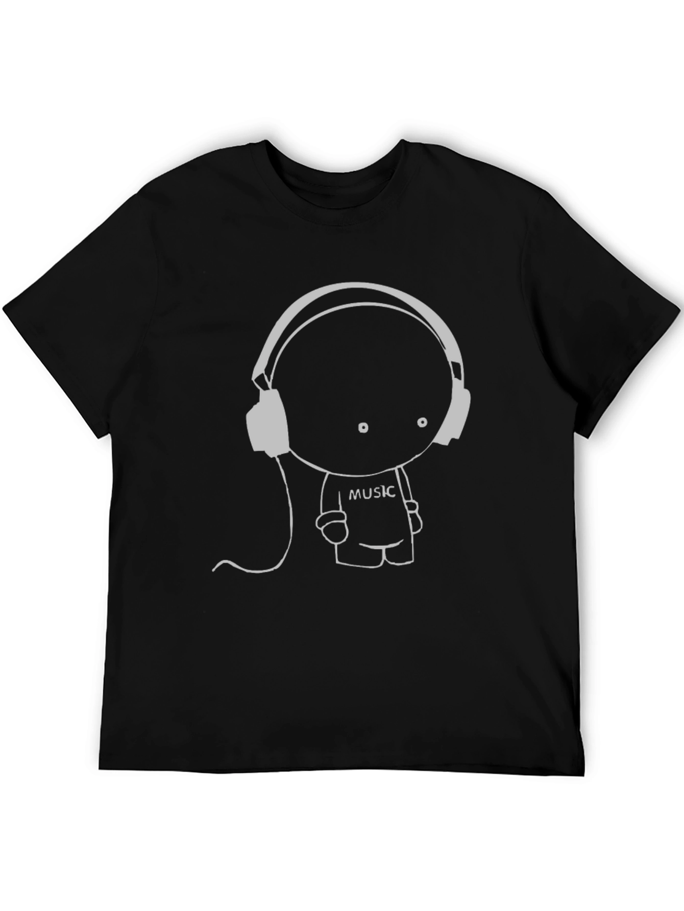 Music Lover Graphic Tee - Black
