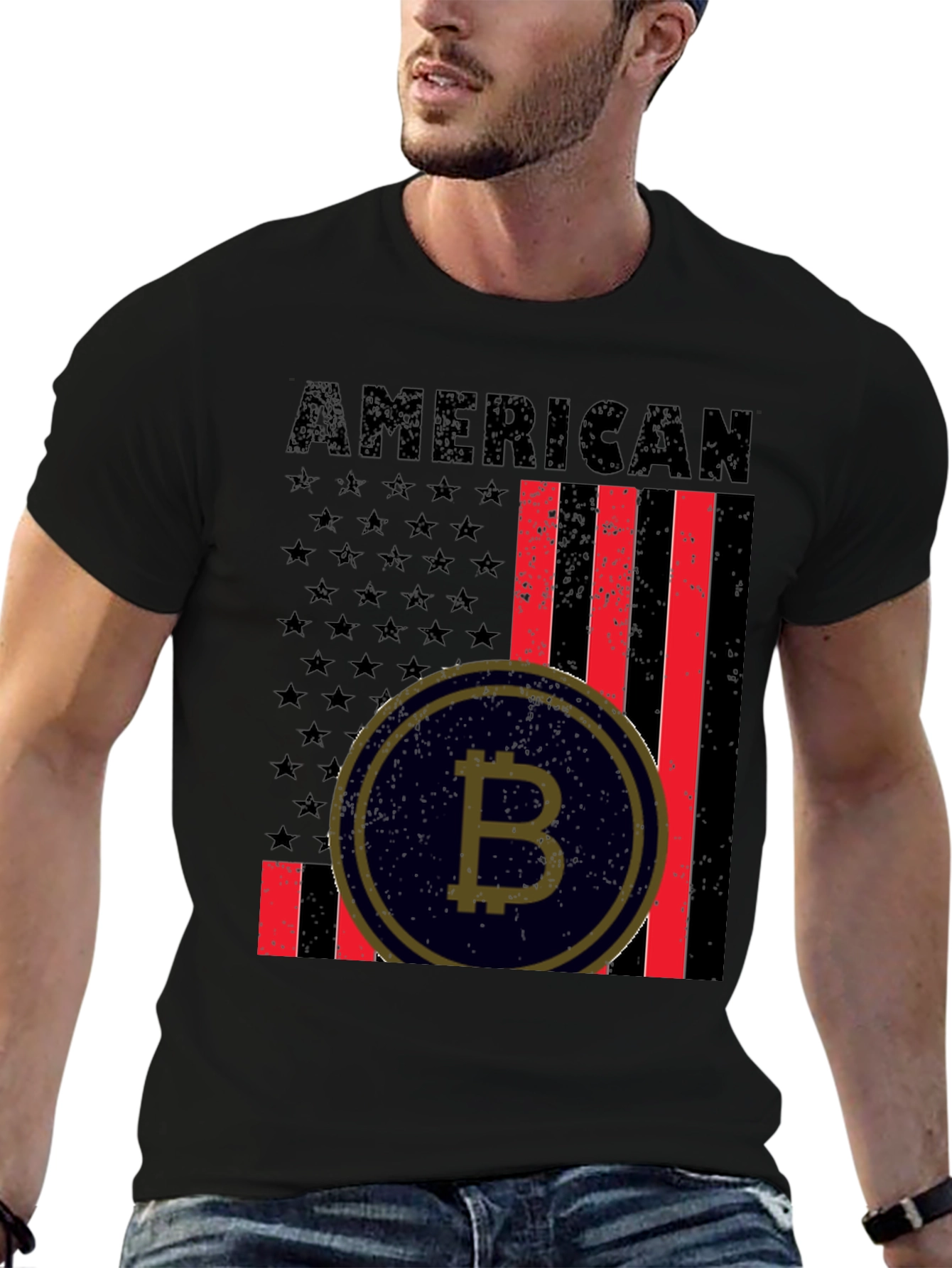 American Bitcoin Patriotic T-Shirt