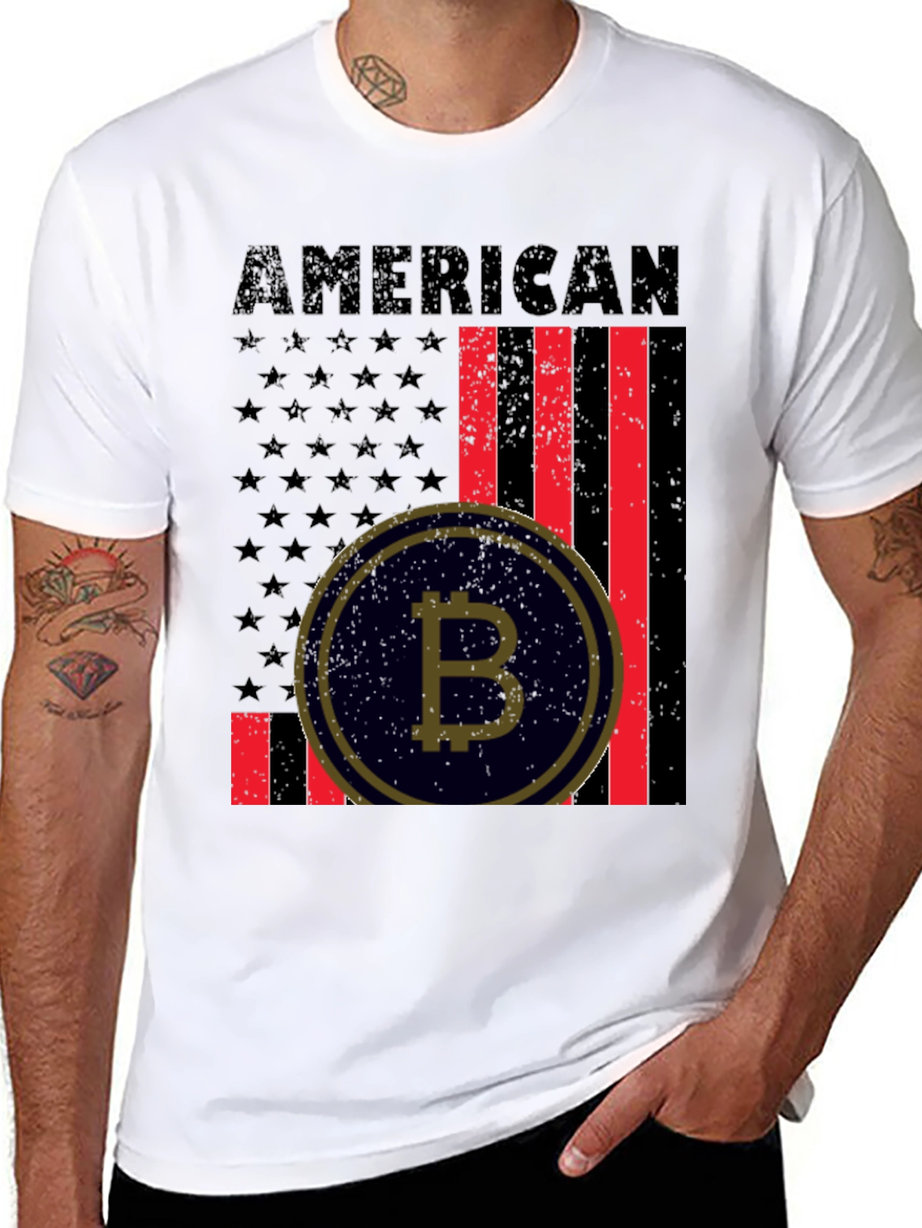 American Bitcoin Patriotic T-Shirt