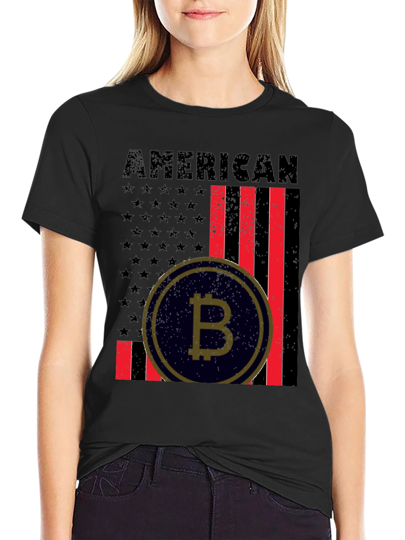 American Bitcoin Patriotic T-Shirt