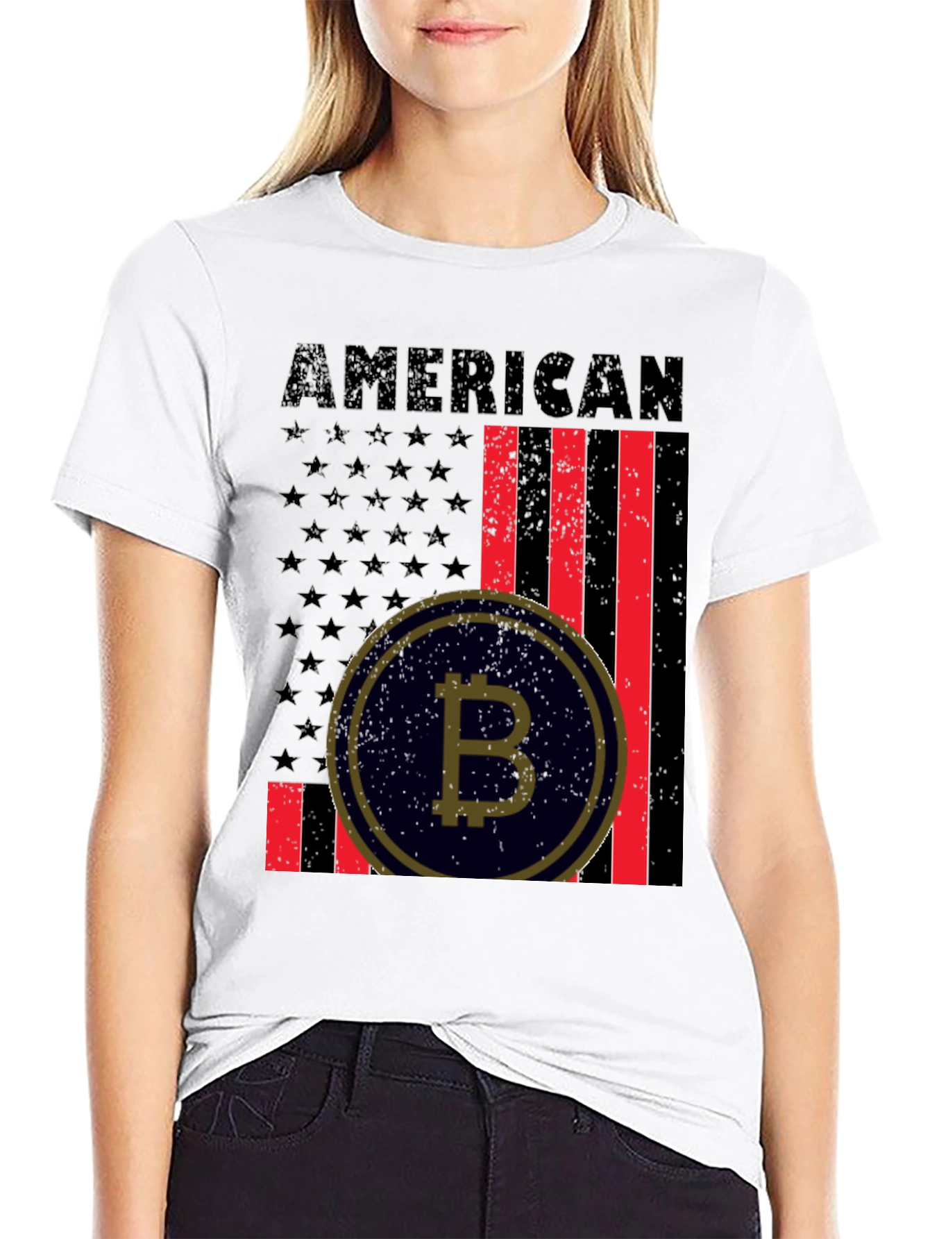 American Bitcoin Patriotic T-Shirt