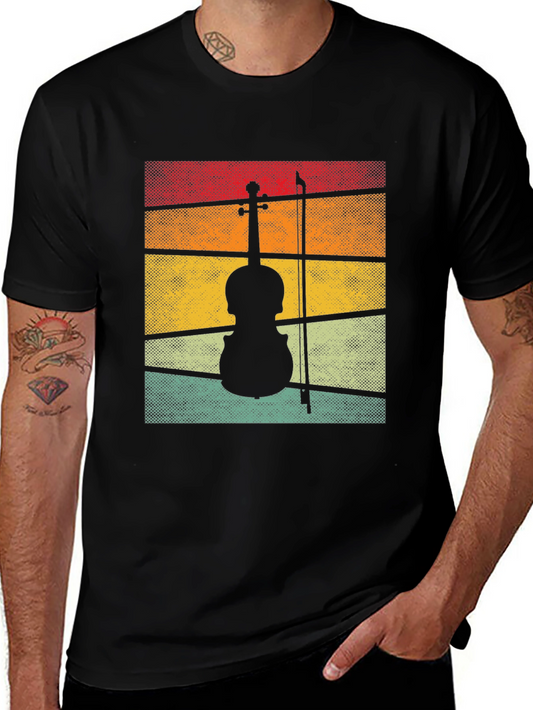 Vintage Violin Retro T-Shirt - Musician Tee