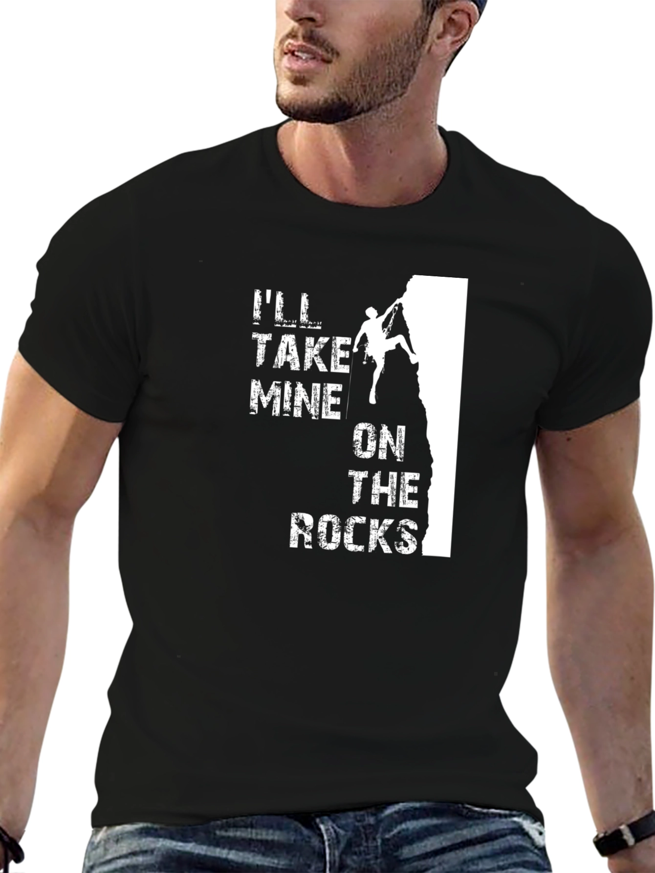 Ill Take Mine on the Rocks T-Shirt Climbing