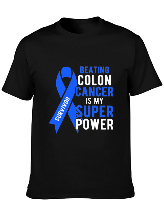 Colon Cancer Survivor T-Shirt - Beating Cancer is My Super Power