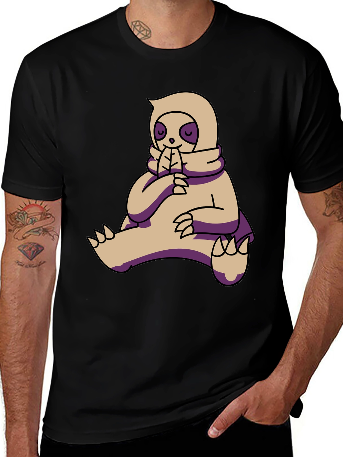 Chill Sloth Graphic T-Shirt - Casual Style