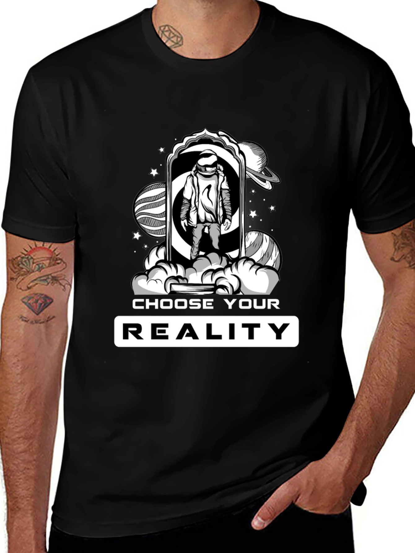 Choose Your Reality T-Shirt - Astronaut in Space