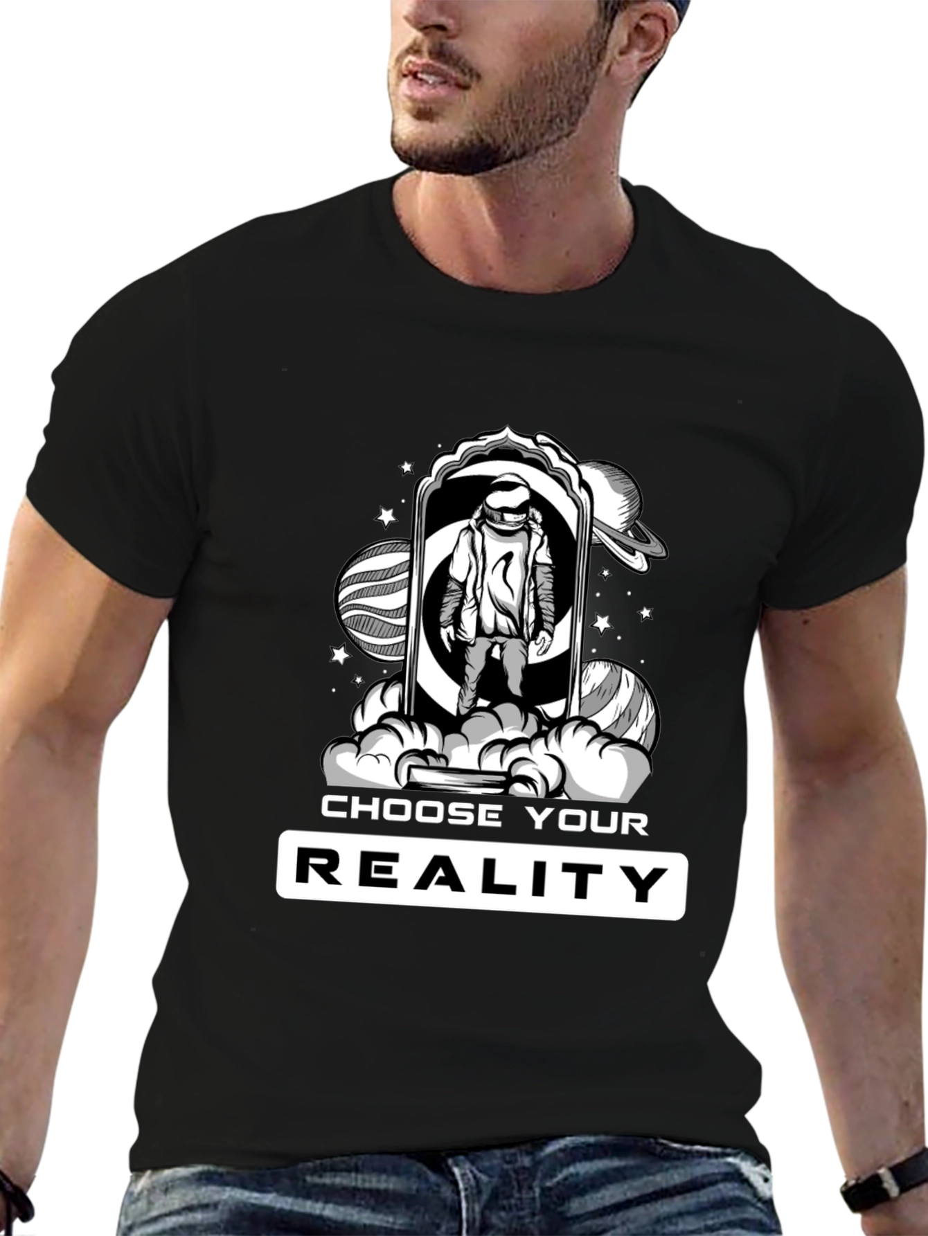 Choose Your Reality T-Shirt - Astronaut in Space
